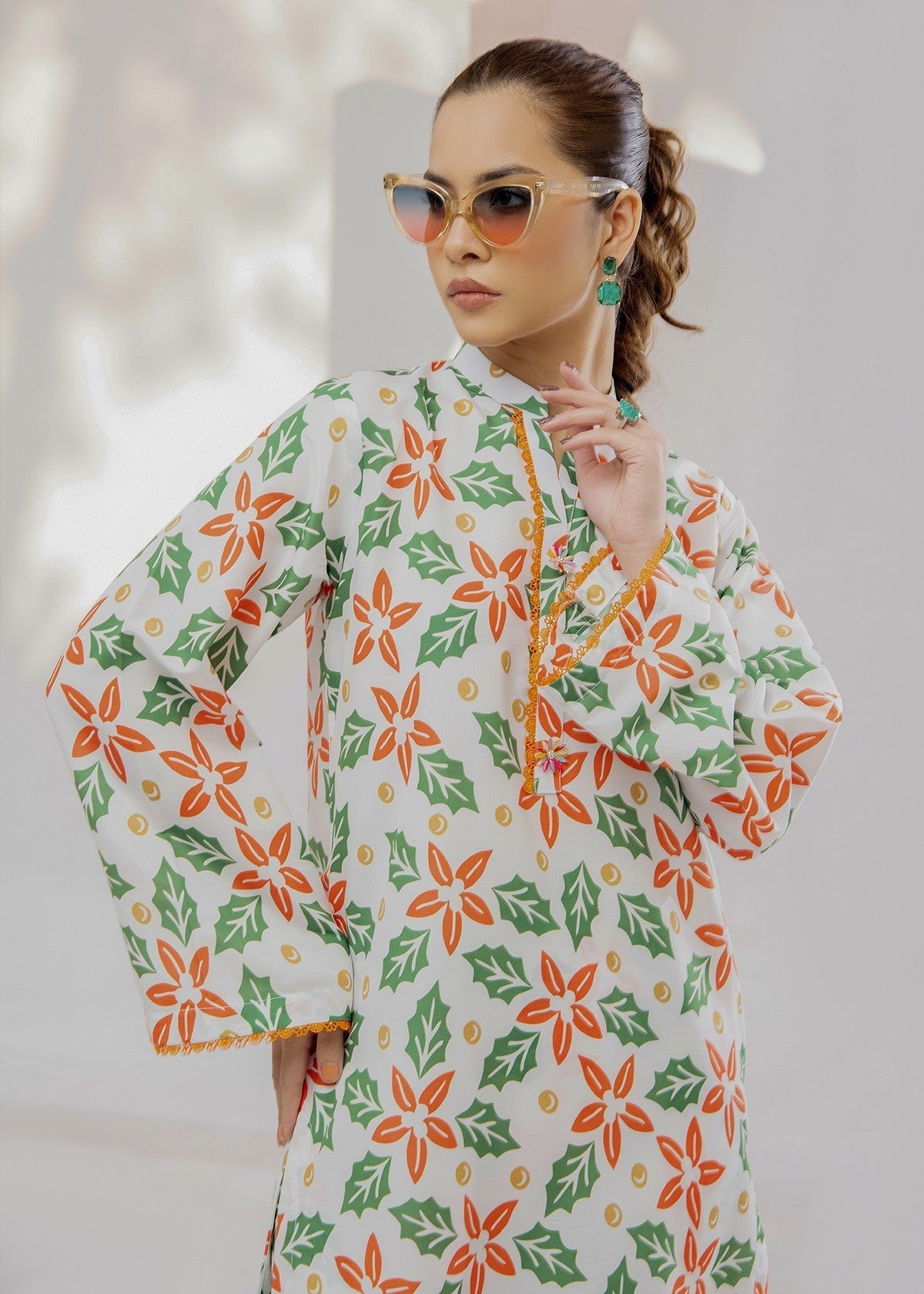 By-East Lawn Suit Printed Women 2pcs