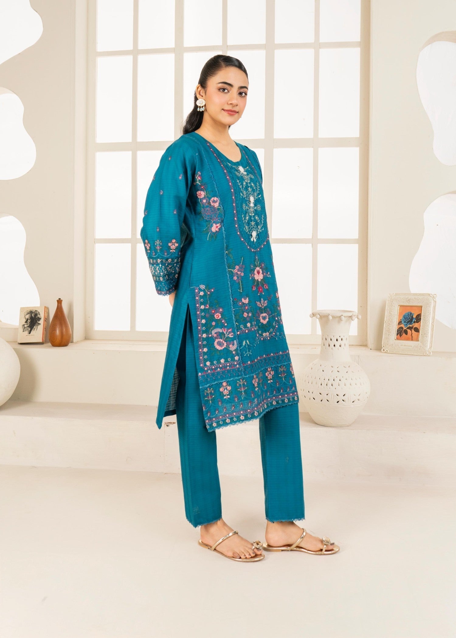 Stylish Collection NEELUM EMBROIDERED ZINK Women 2pcs