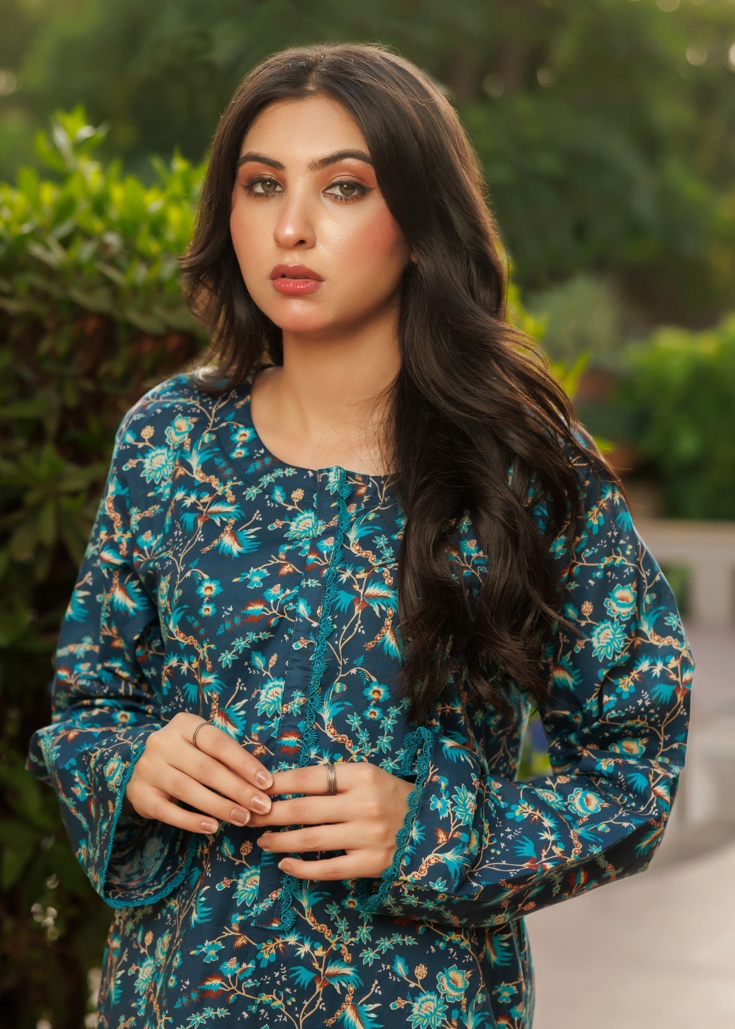 Zarasi Midnight Aztec Stitched Lawn Suit Women 2pcs