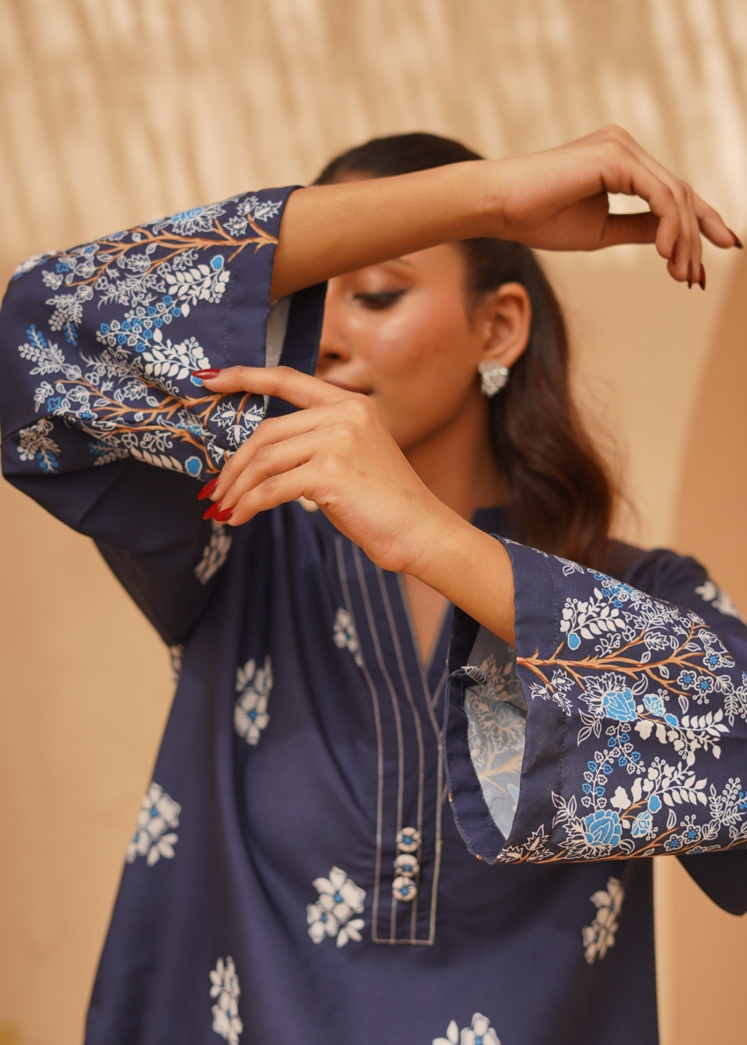 Nairah Midnight Blue Women 2pcs