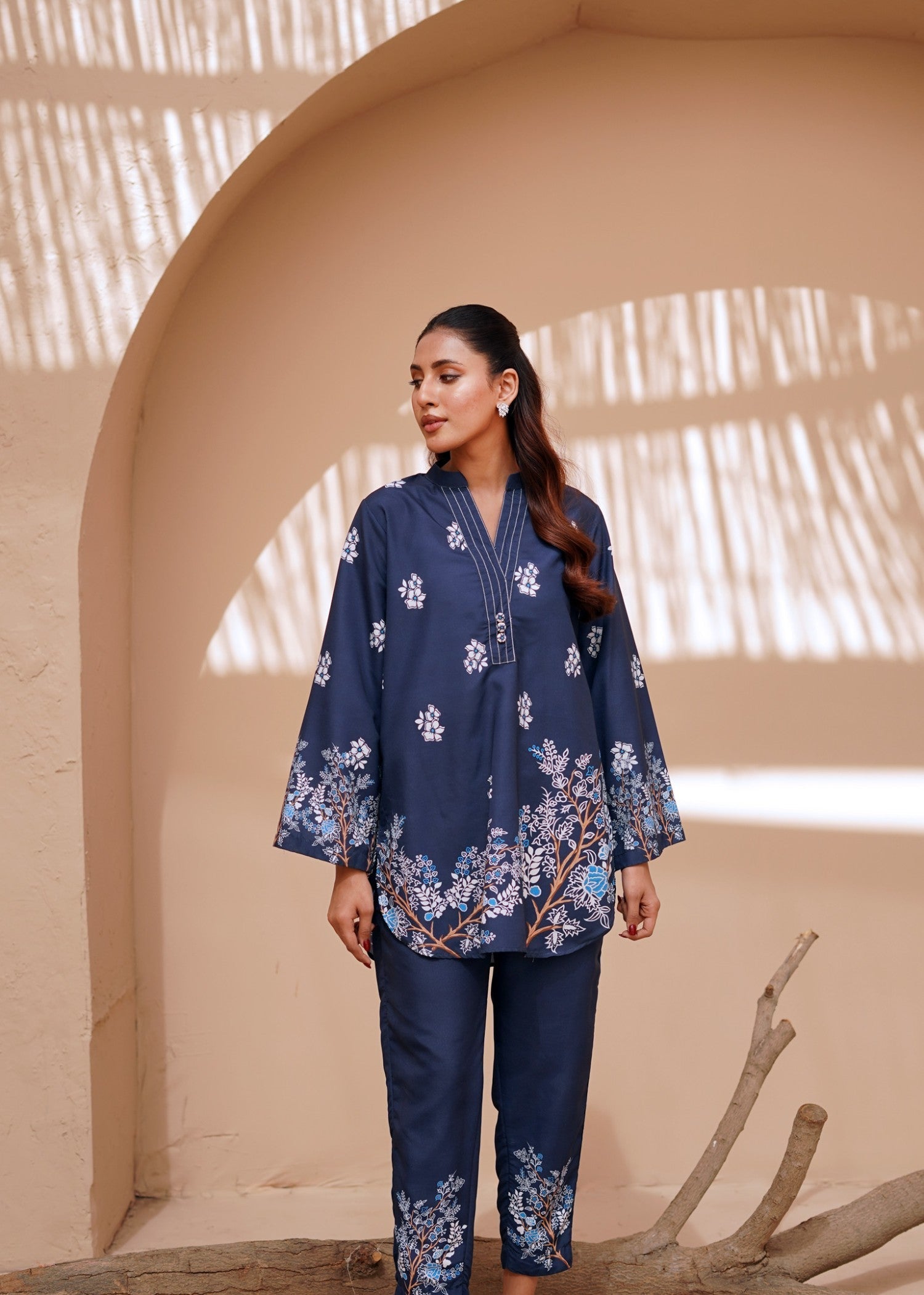 Nairah Midnight Blue Women 2pcs