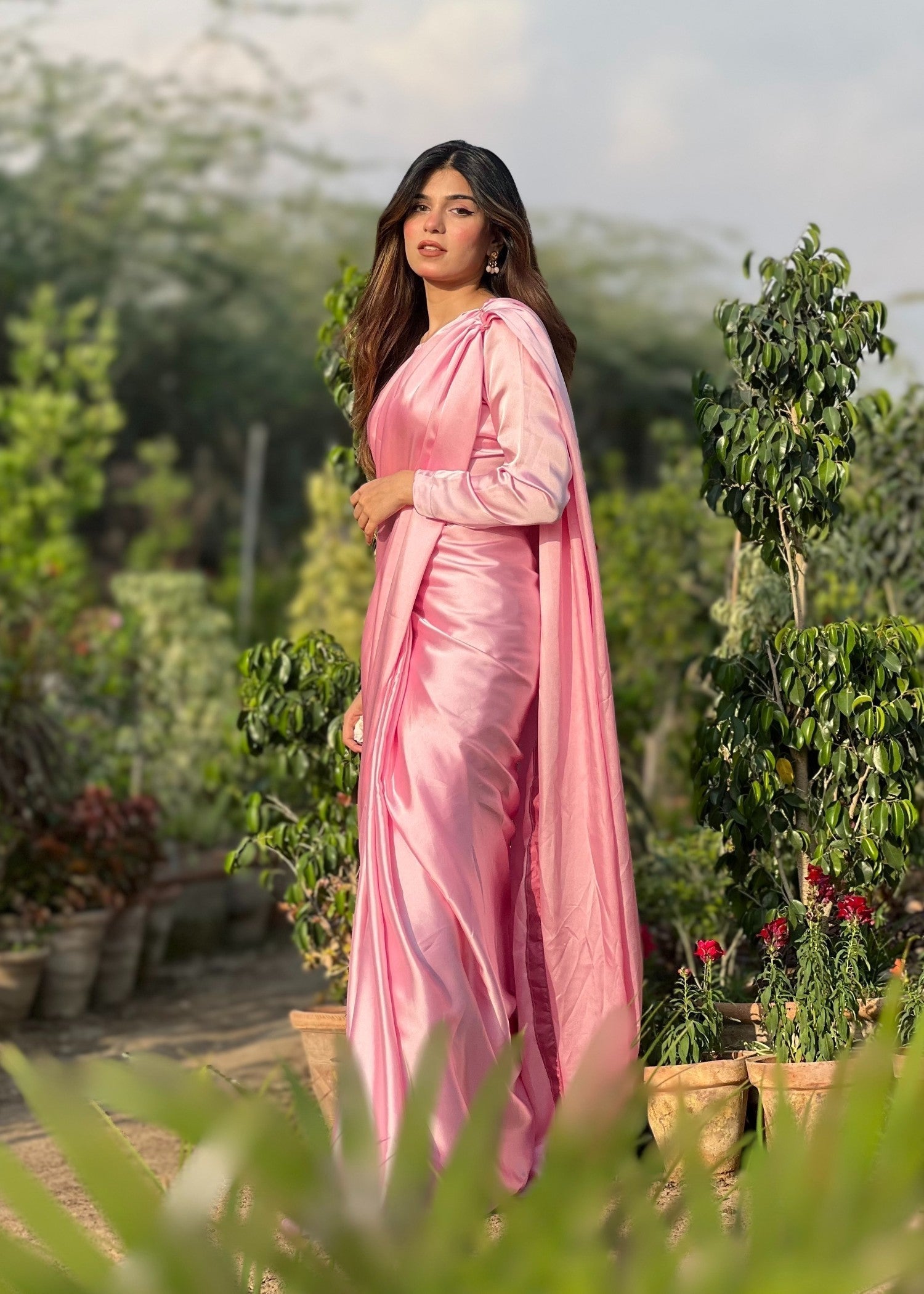 Culaccino Saree Studio Pink Aura Women 2pcs