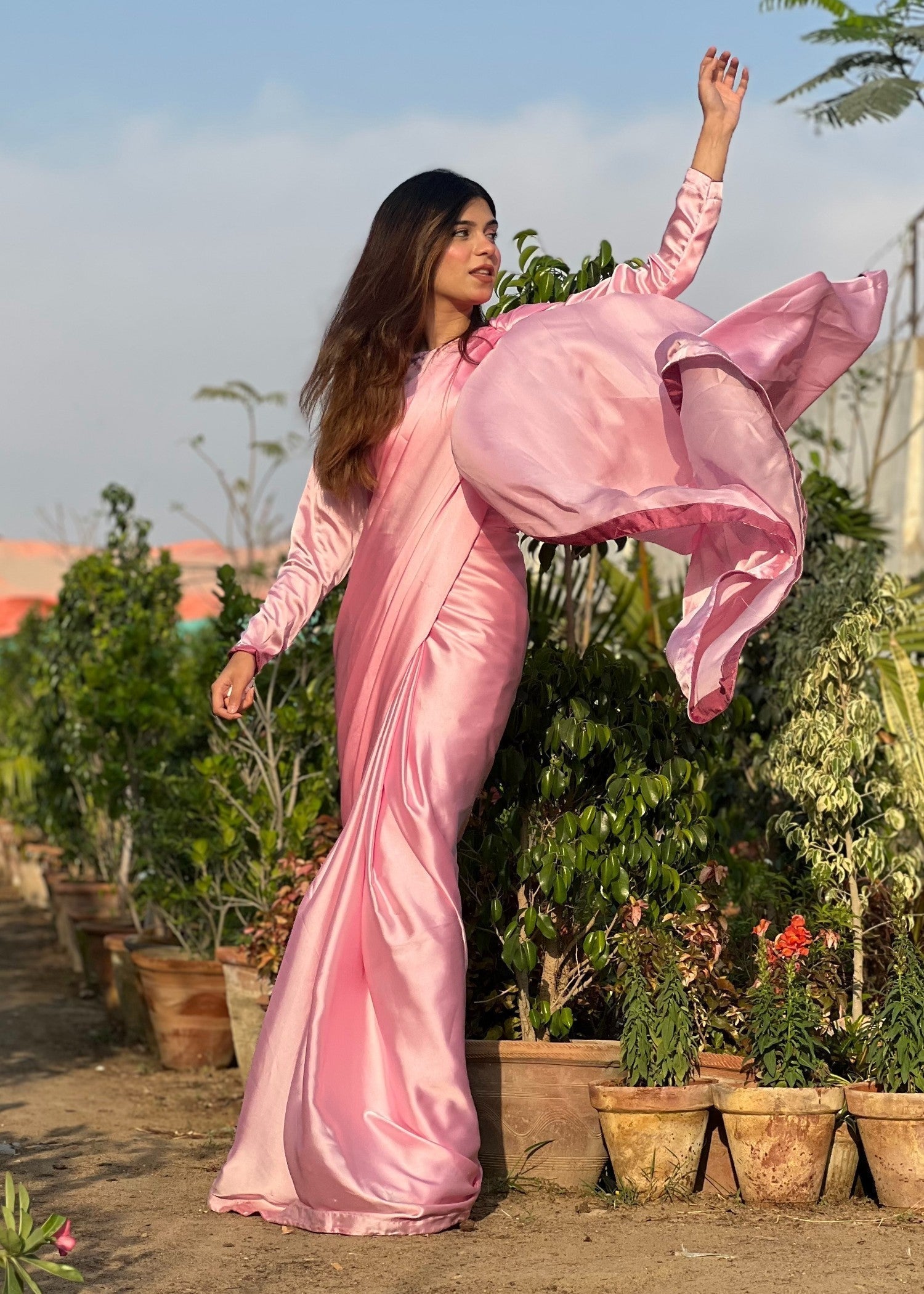 Culaccino Saree Studio Pink Aura Women 2pcs