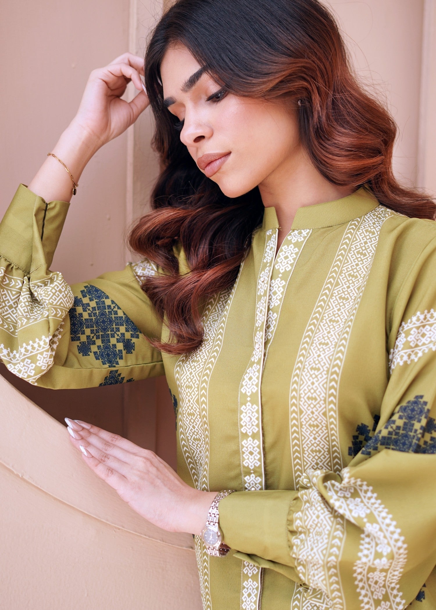 Nairah Olive Tribal Women 2pcs