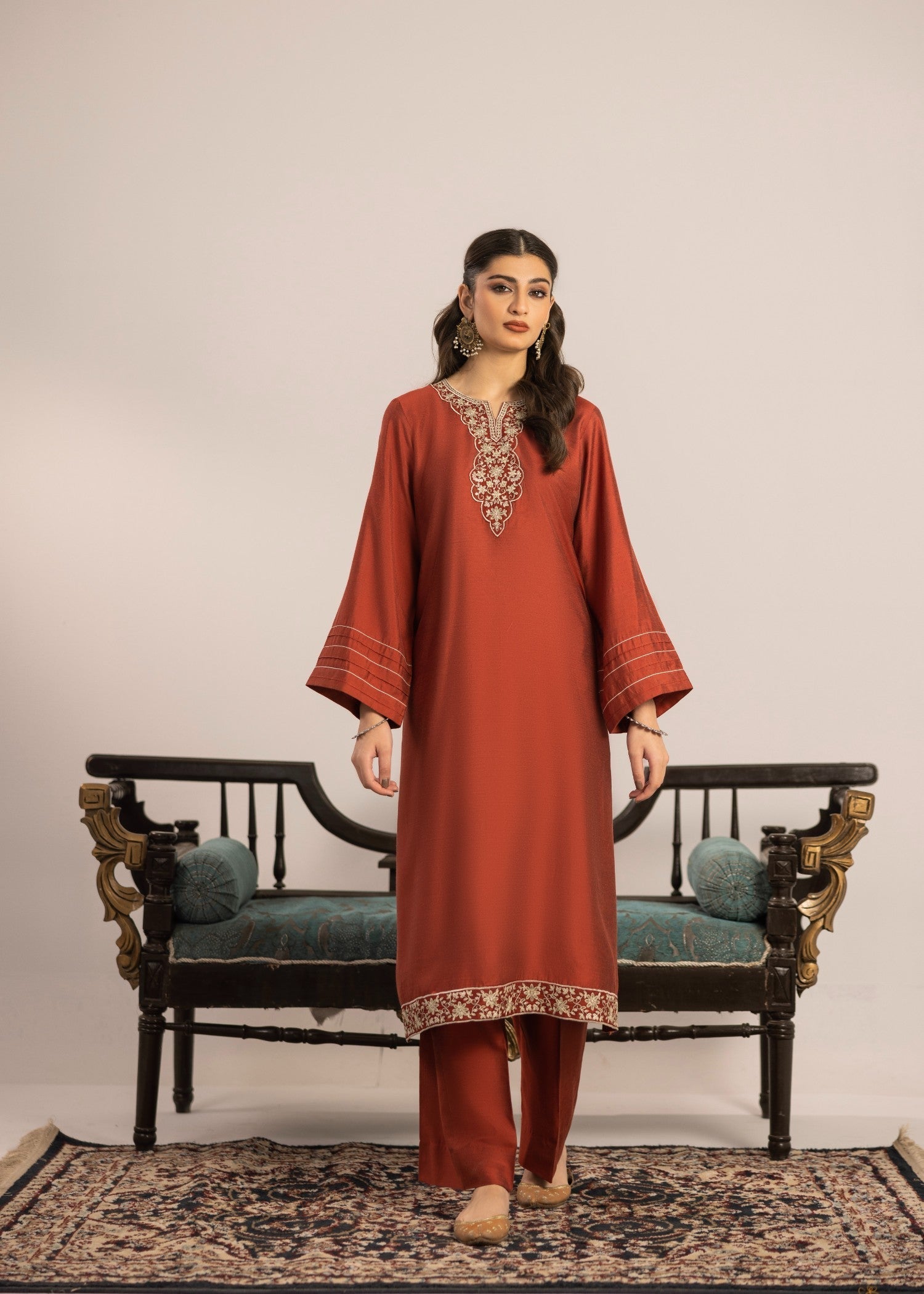 Miandad Fabrics EMB PV7 04 Women 2pcs