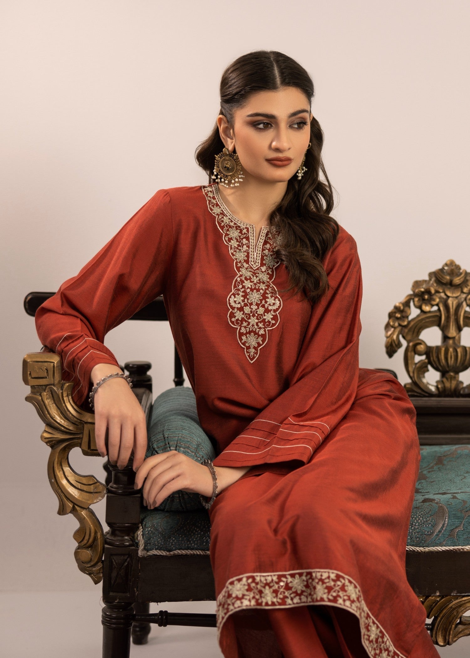 Miandad Fabrics EMB PV7 04 Women 2pcs