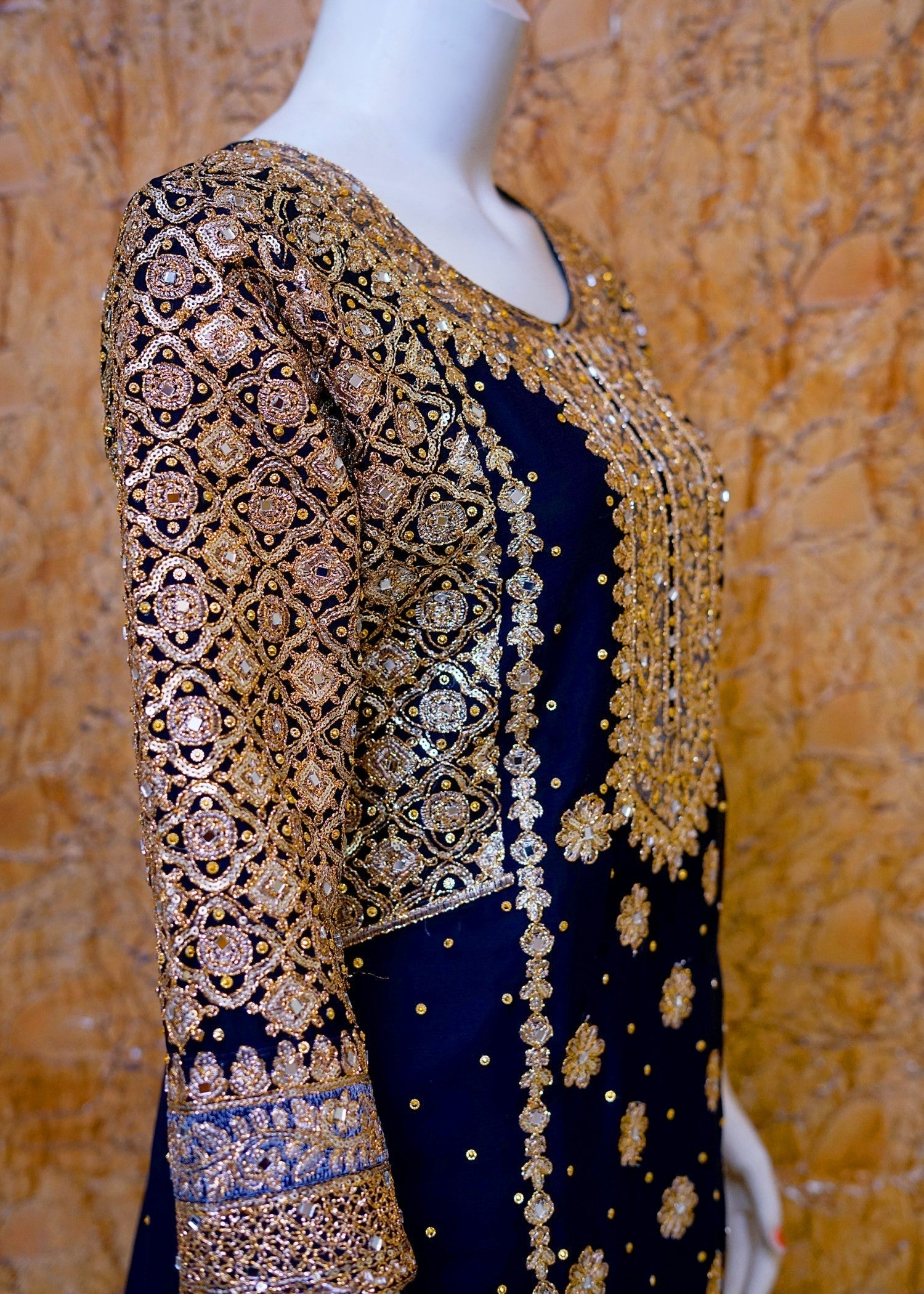 SAIRA SULTANA Areesh Navy Blue Women 3pcs