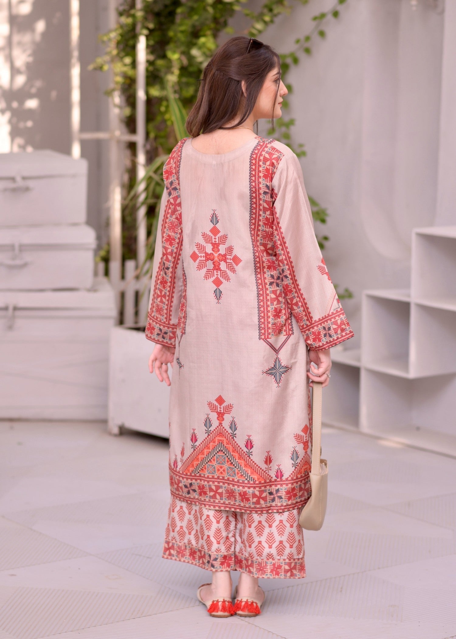 Elara Official Printed EL357G Women 2pcs