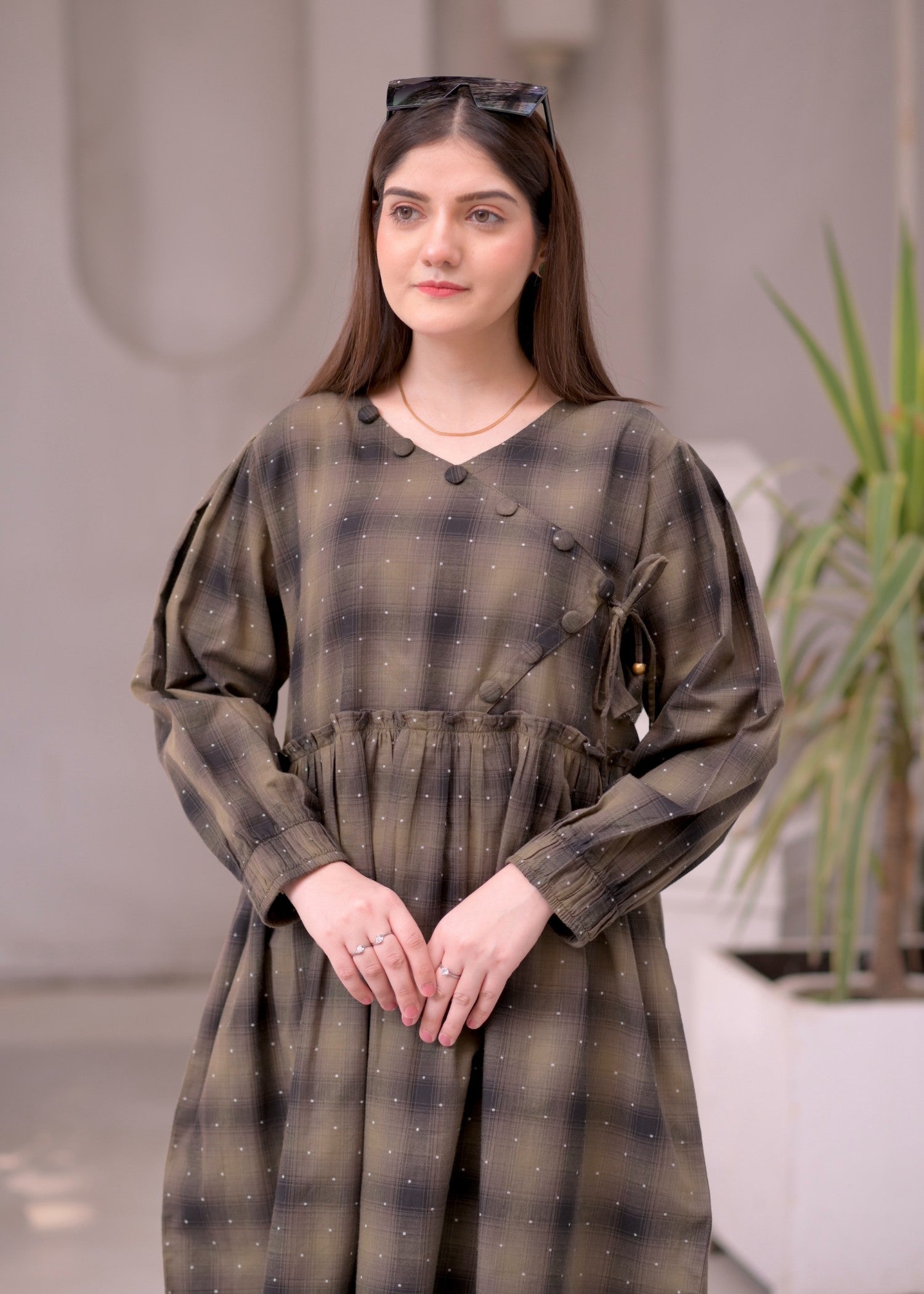 Elara Official Checkered EL359G Women 2pcs