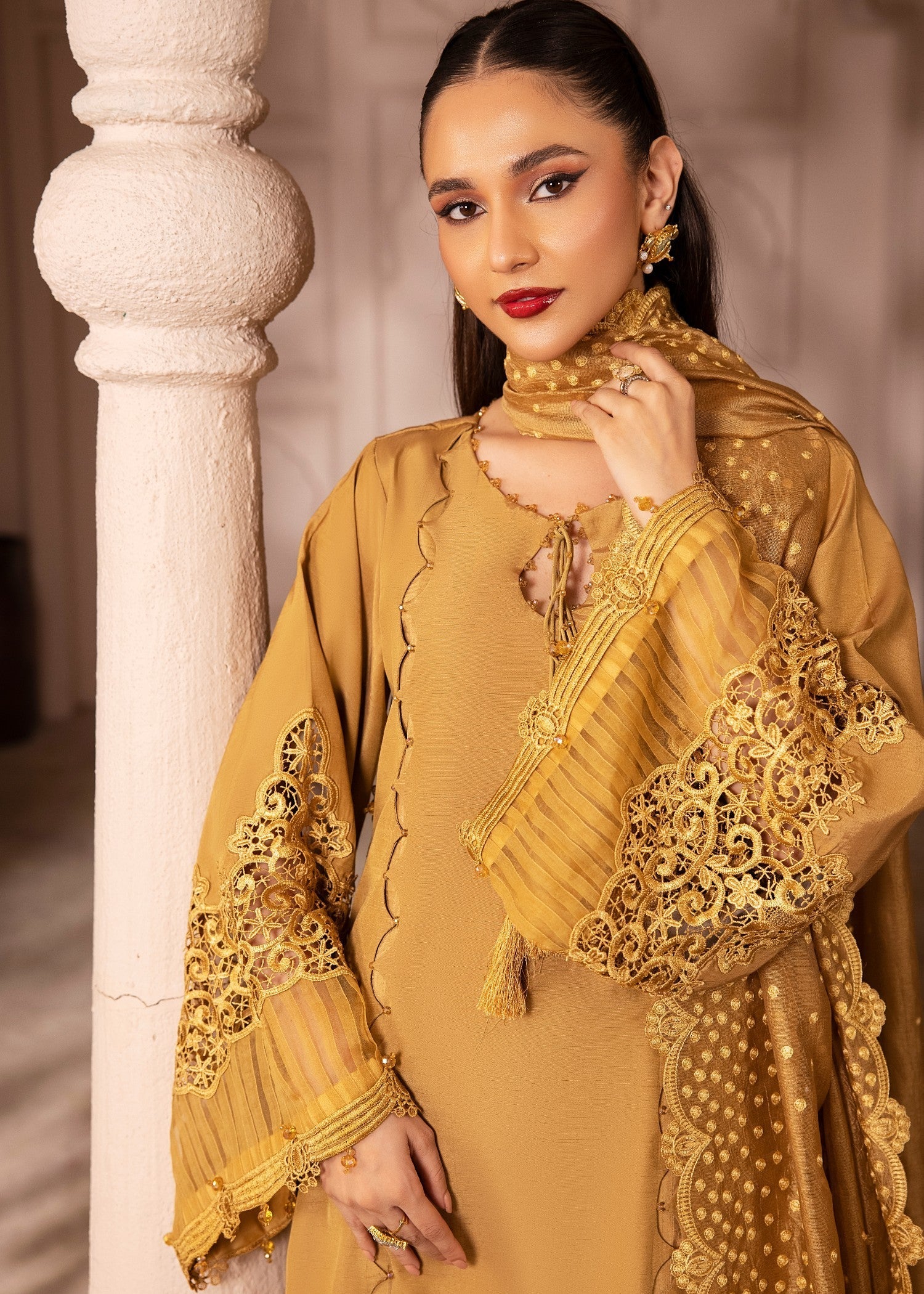 Tessa Crystal Cascades Pret Ready to Wear Women 3pcs