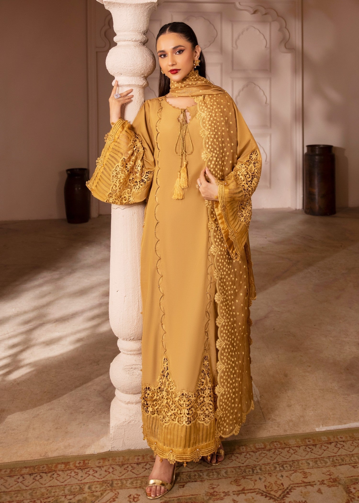 Tessa Crystal Cascades Pret Ready to Wear Women 3pcs