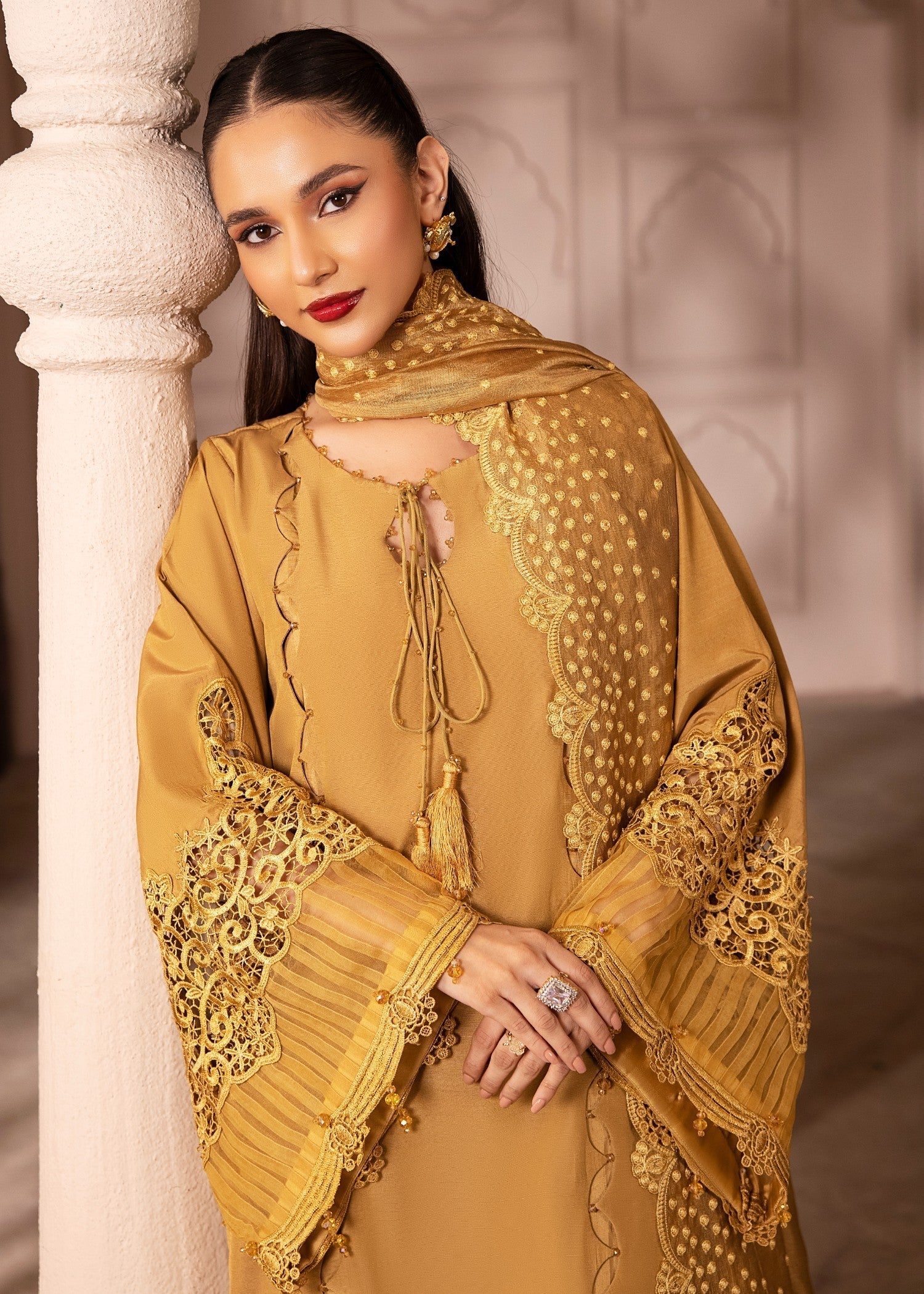 Tessa Crystal Cascades Pret Ready to Wear Women 3pcs