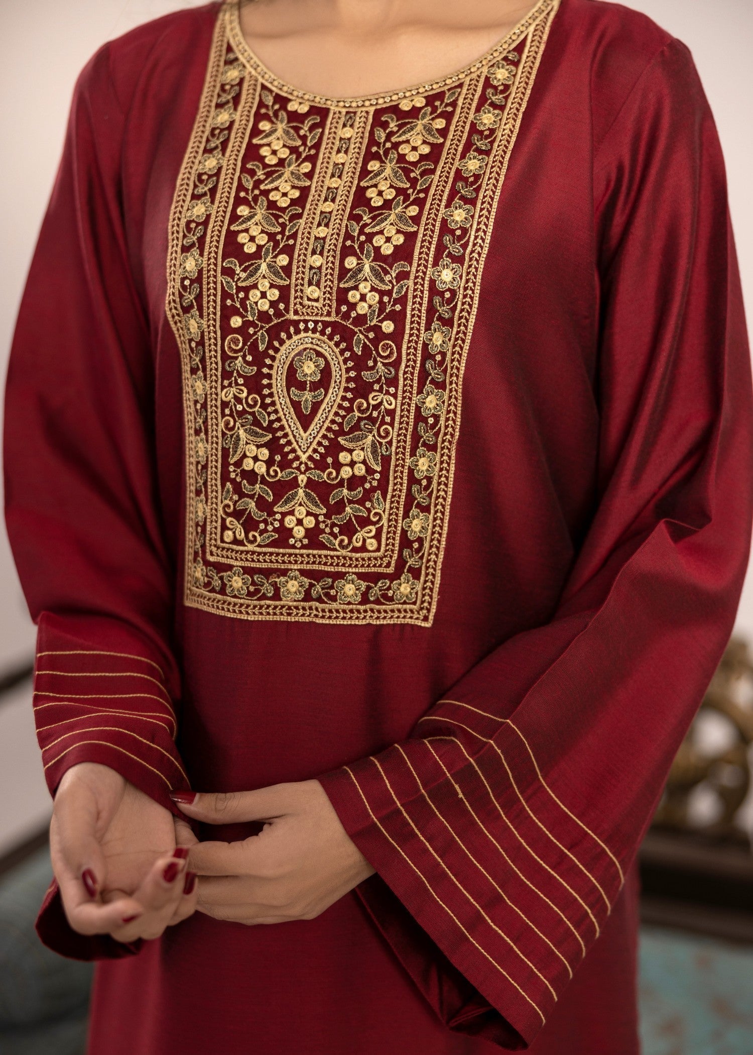 Miandad Fabrics EMB PV7 06 Women 2pcs