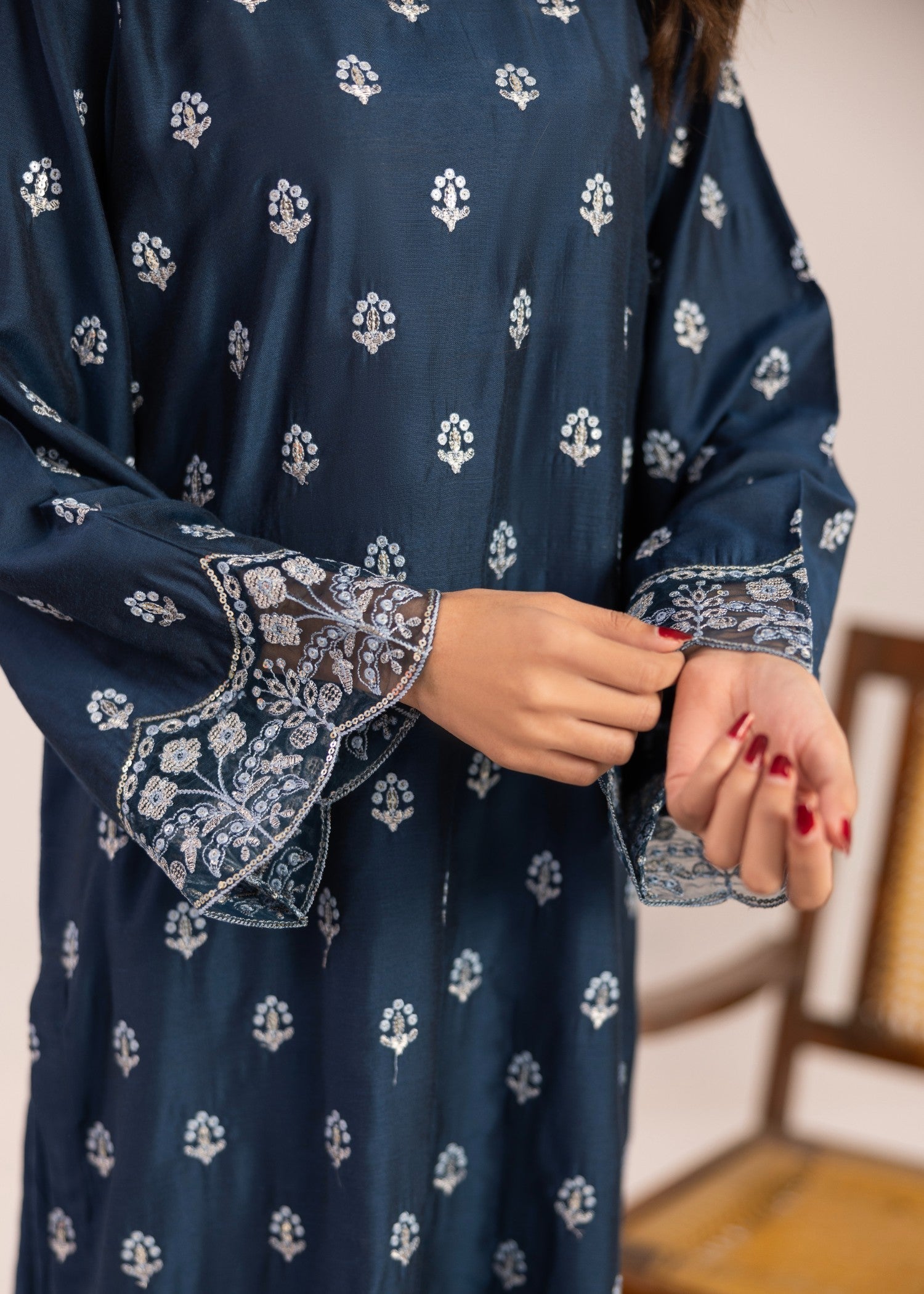 Miandad Fabrics EMB PV7 07 Women 2pcs