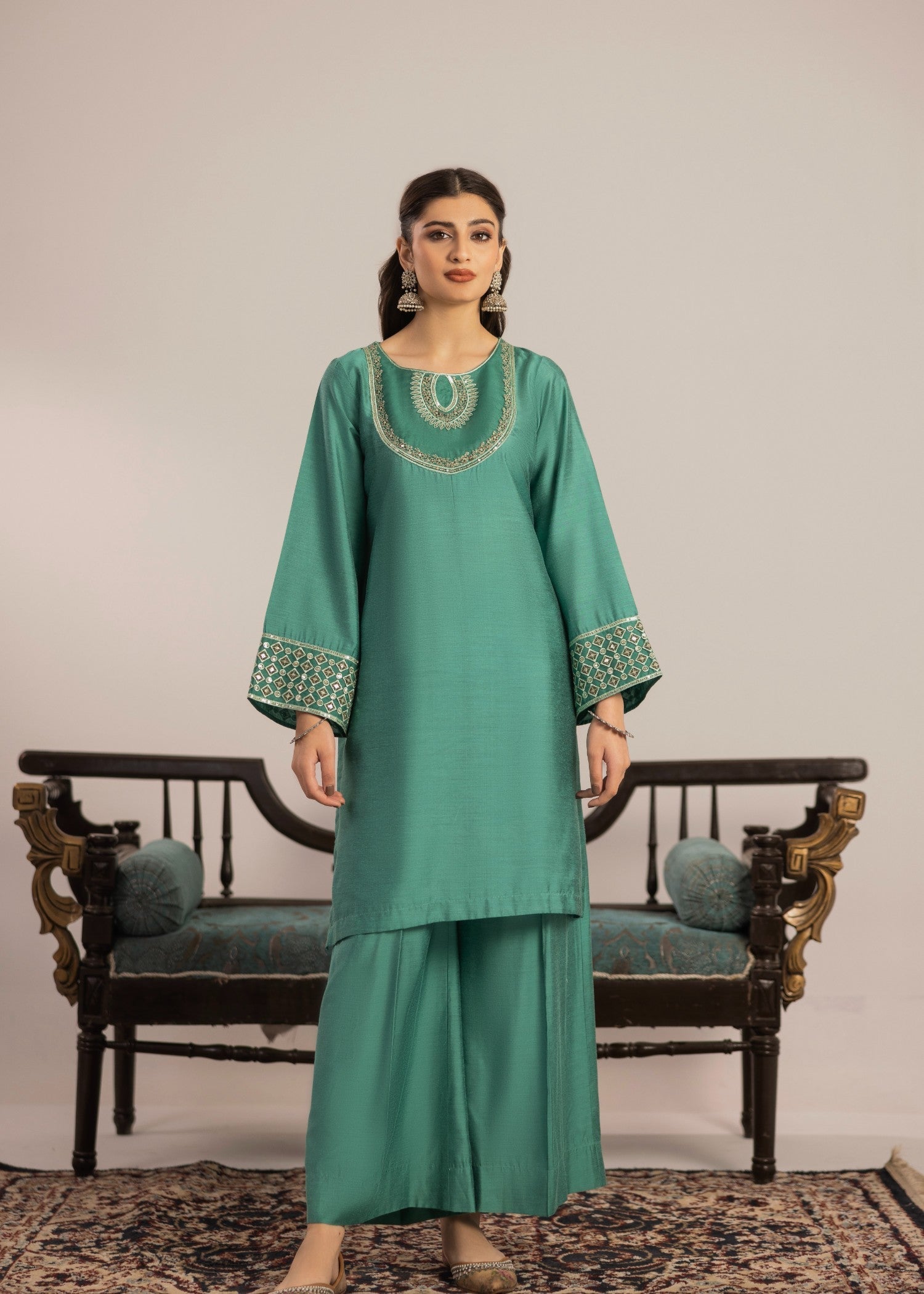 Miandad Fabrics EMB PV7 08 Women 2pcs