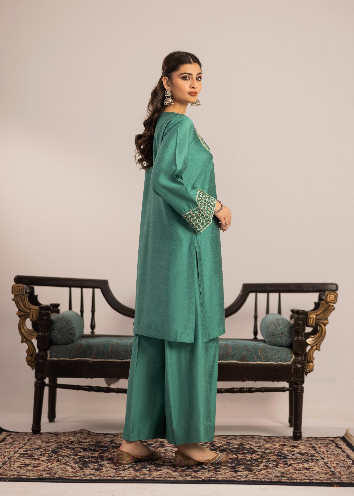 Miandad Fabrics EMB PV7 08 Women 2pcs