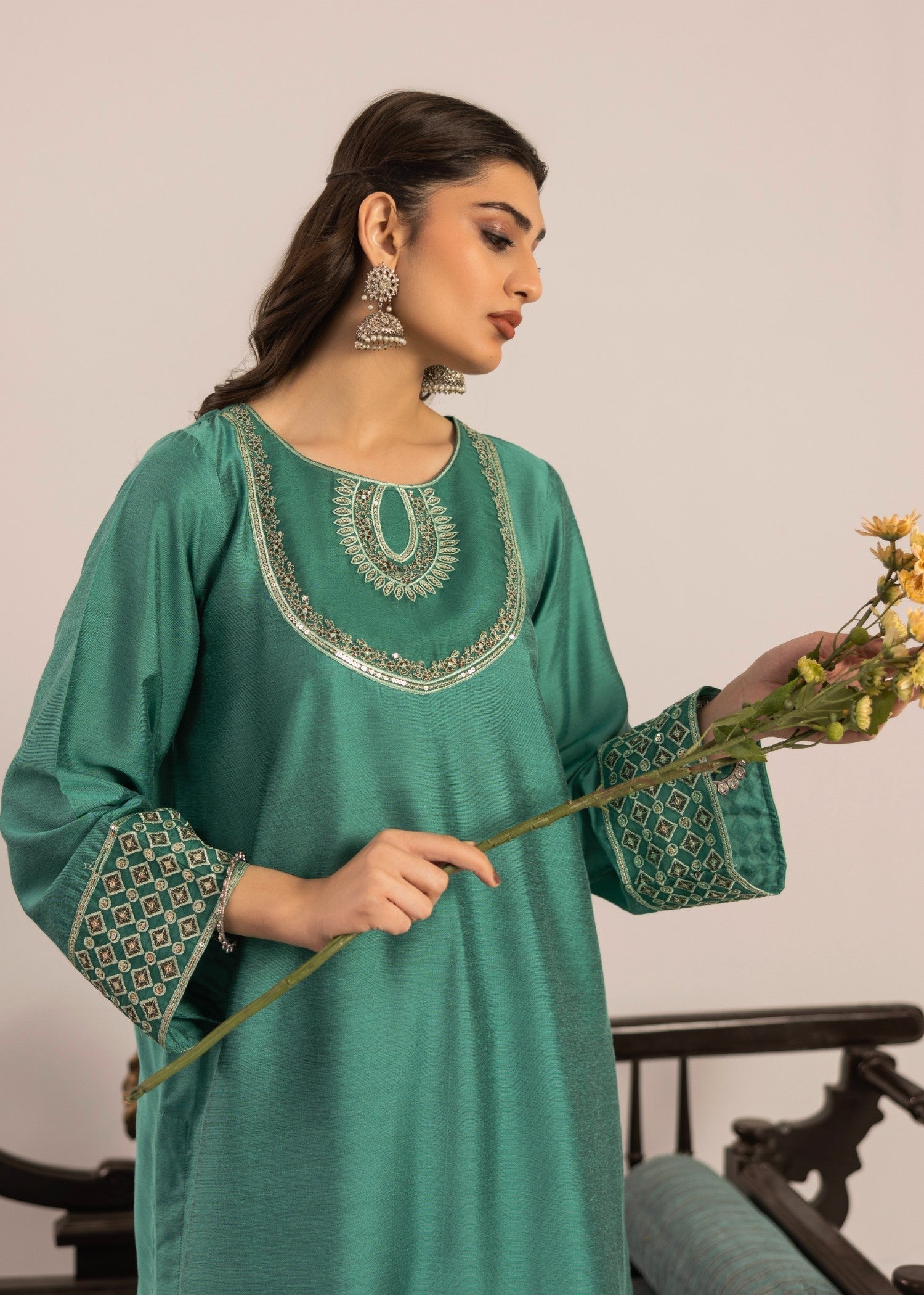 Miandad Fabrics EMB PV7 08 Women 2pcs