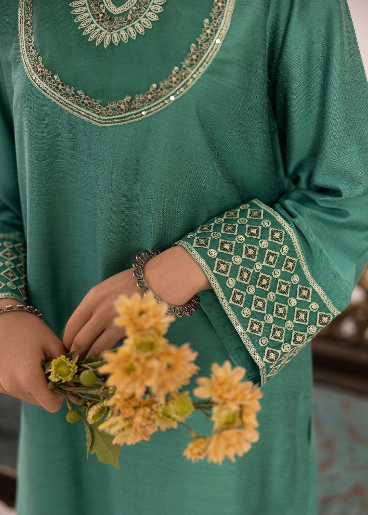 Miandad Fabrics EMB PV7 08 Women 2pcs