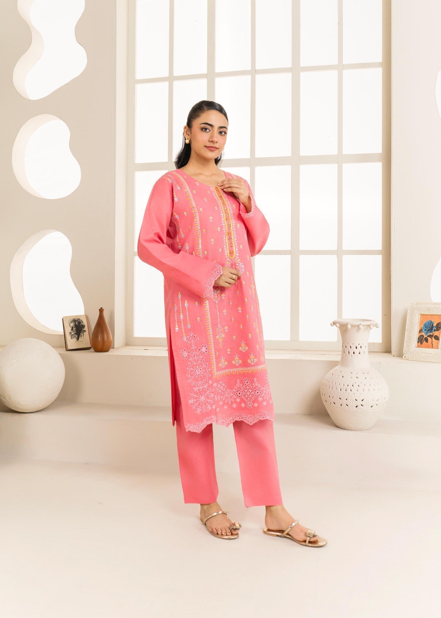 Stylish Collection NAAZ PEACH Women 2pcs