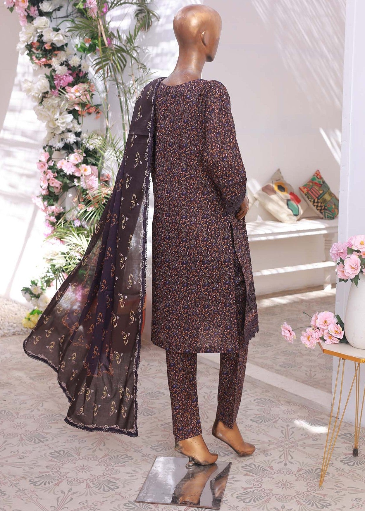 Suntex Fabrics PLUM SHIRT EMBROIDERED Women 3pcs