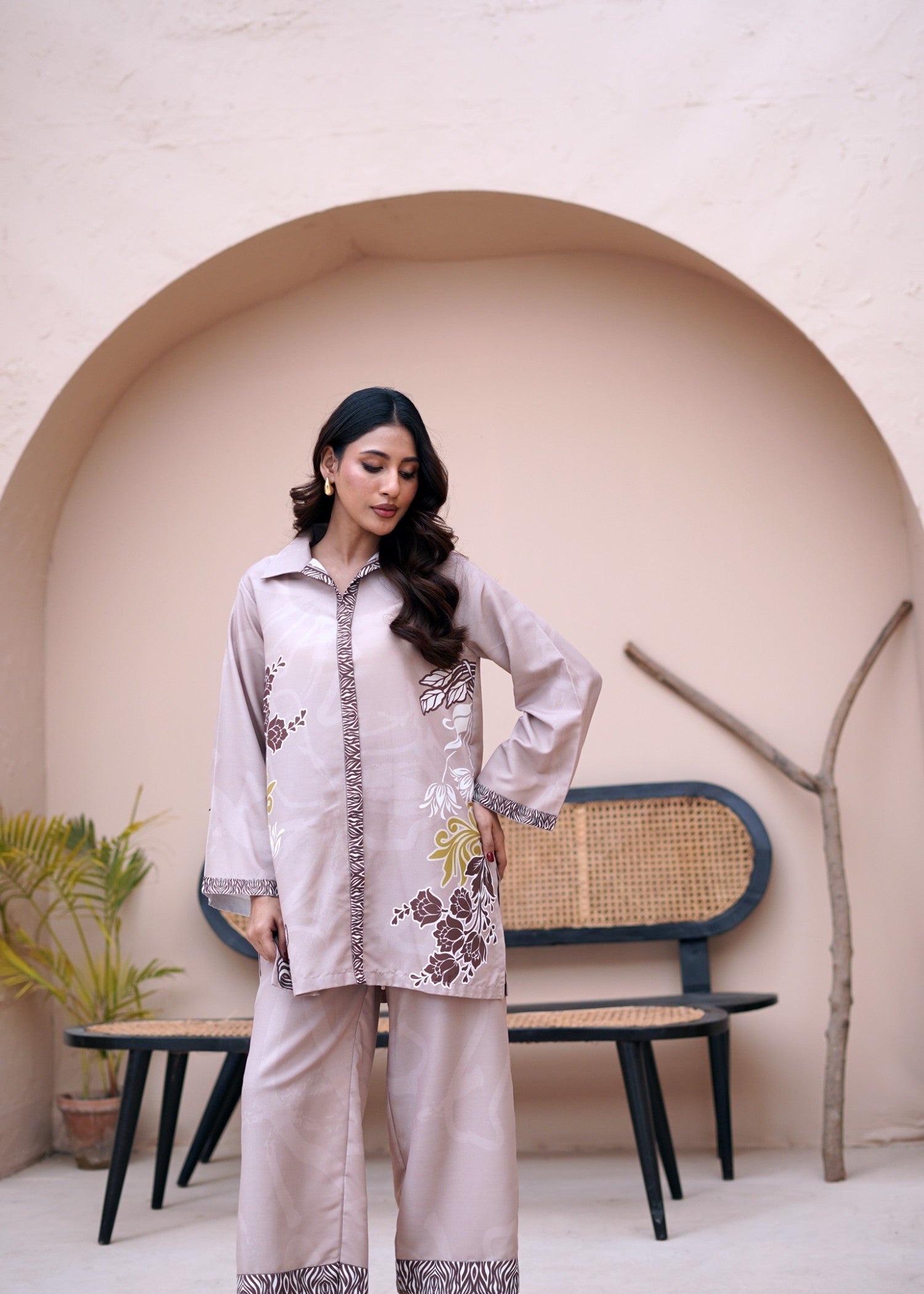 Nairah MOCHA FLORA Women 2pcs