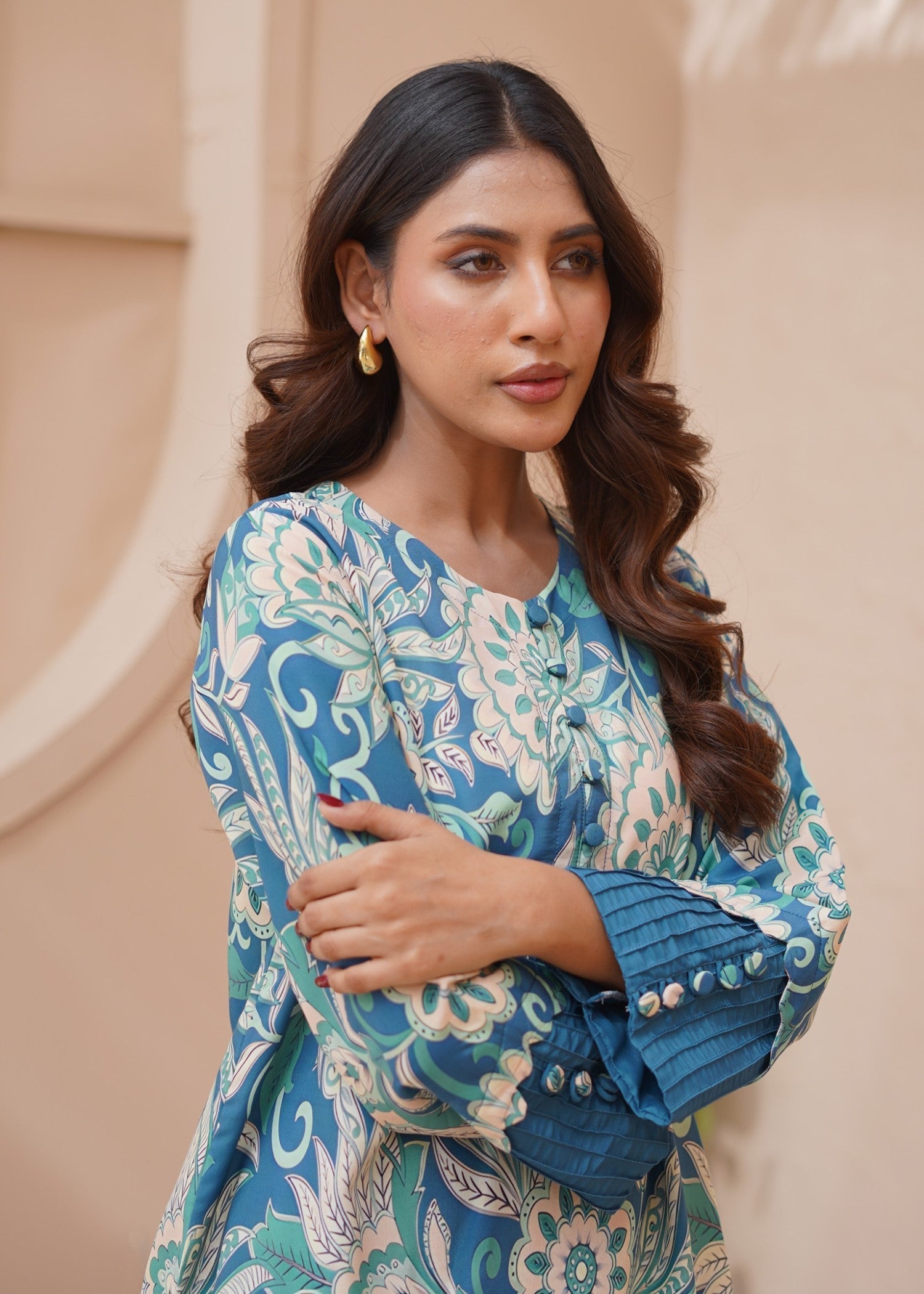 Nairah Sea Green Women 2pcs