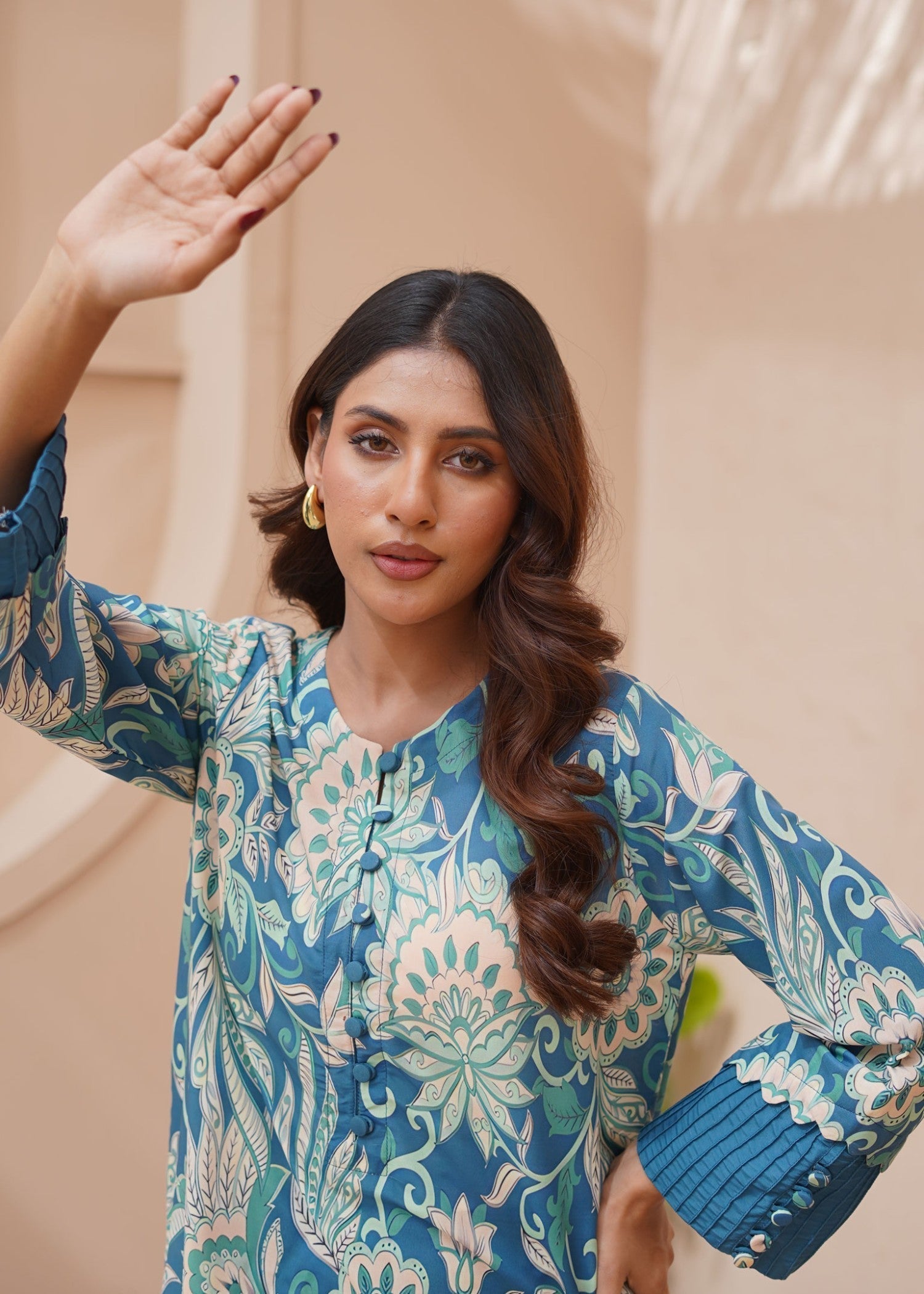 Nairah Sea Green Women 2pcs