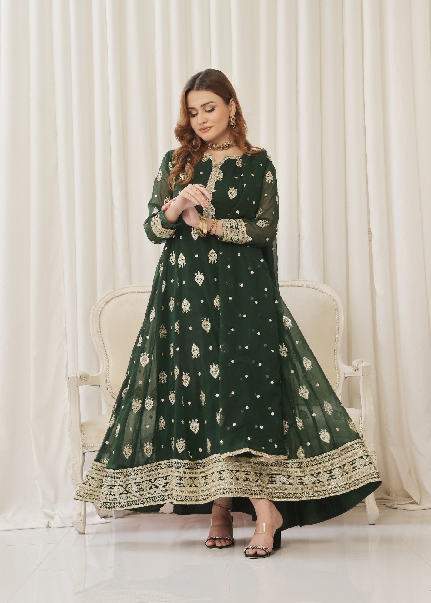 Abaan Zohan Raunak Green Women 3pcs