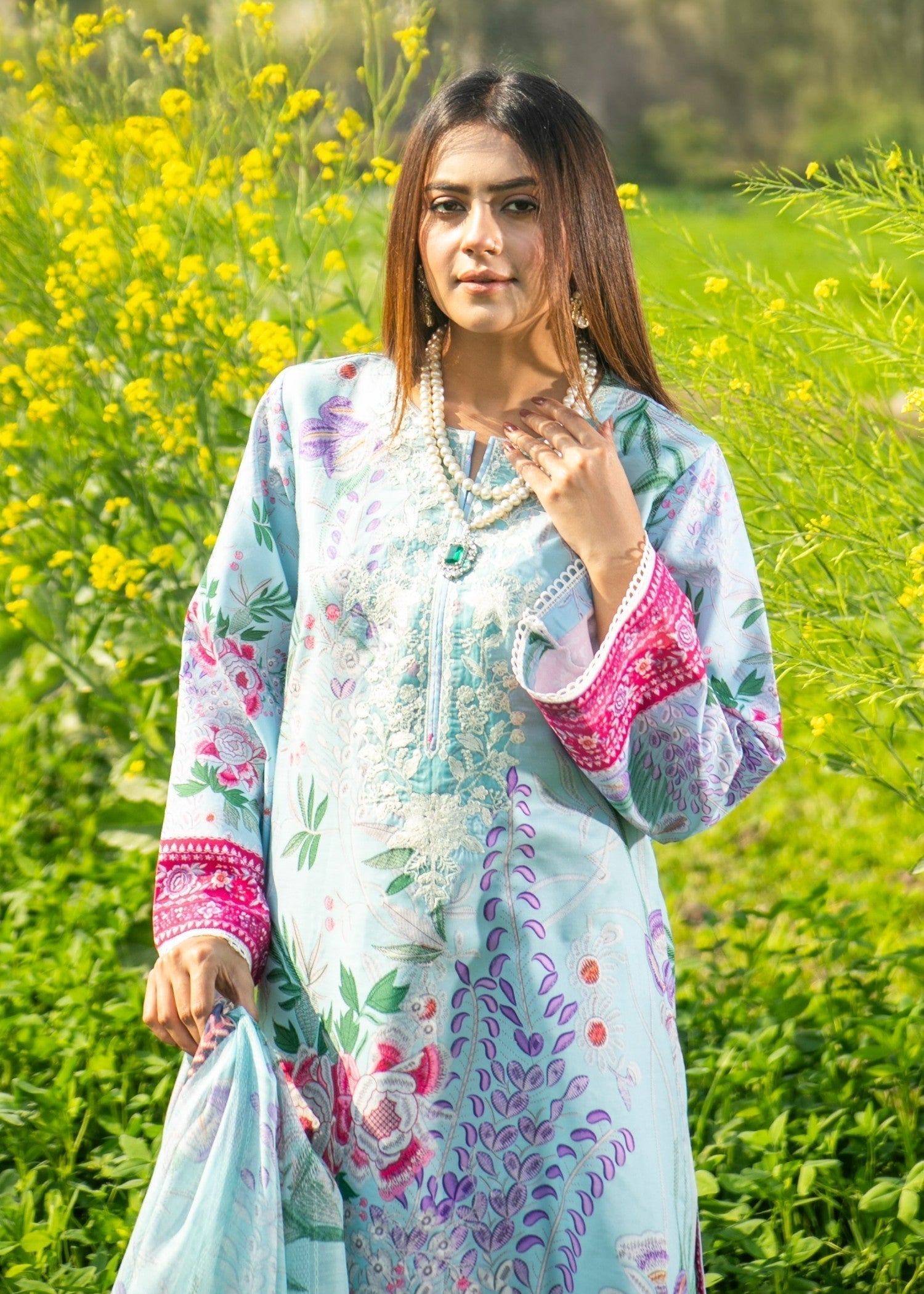 Chandan Nagri DAISY BLUE Women 3pcs