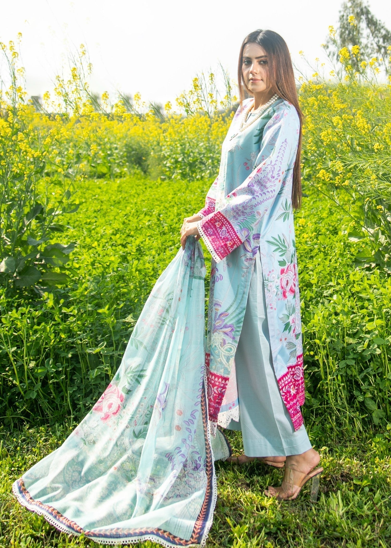 Chandan Nagri DAISY BLUE Women 3pcs