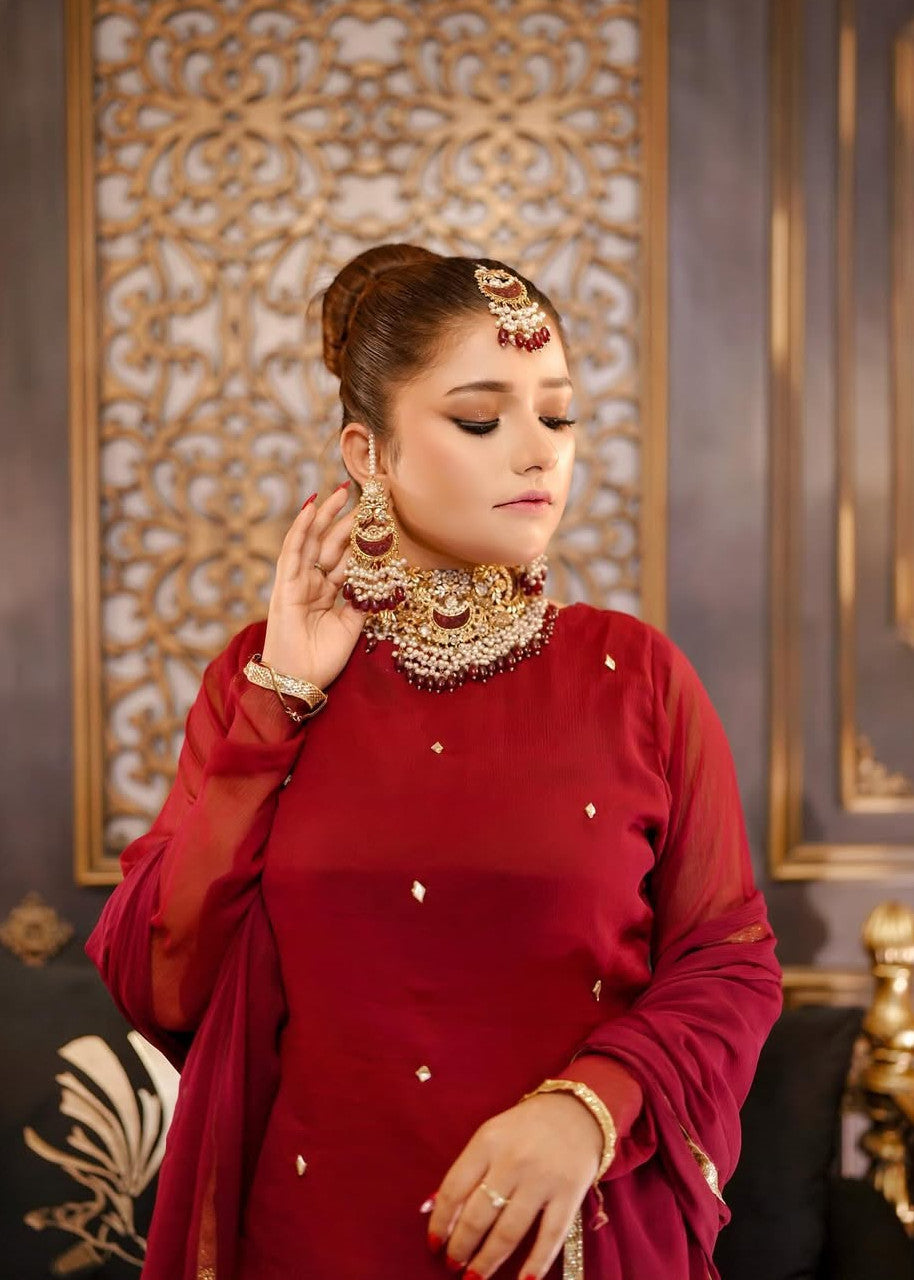 Eshals Wardrobe Crimson Bloom Women 3pcs