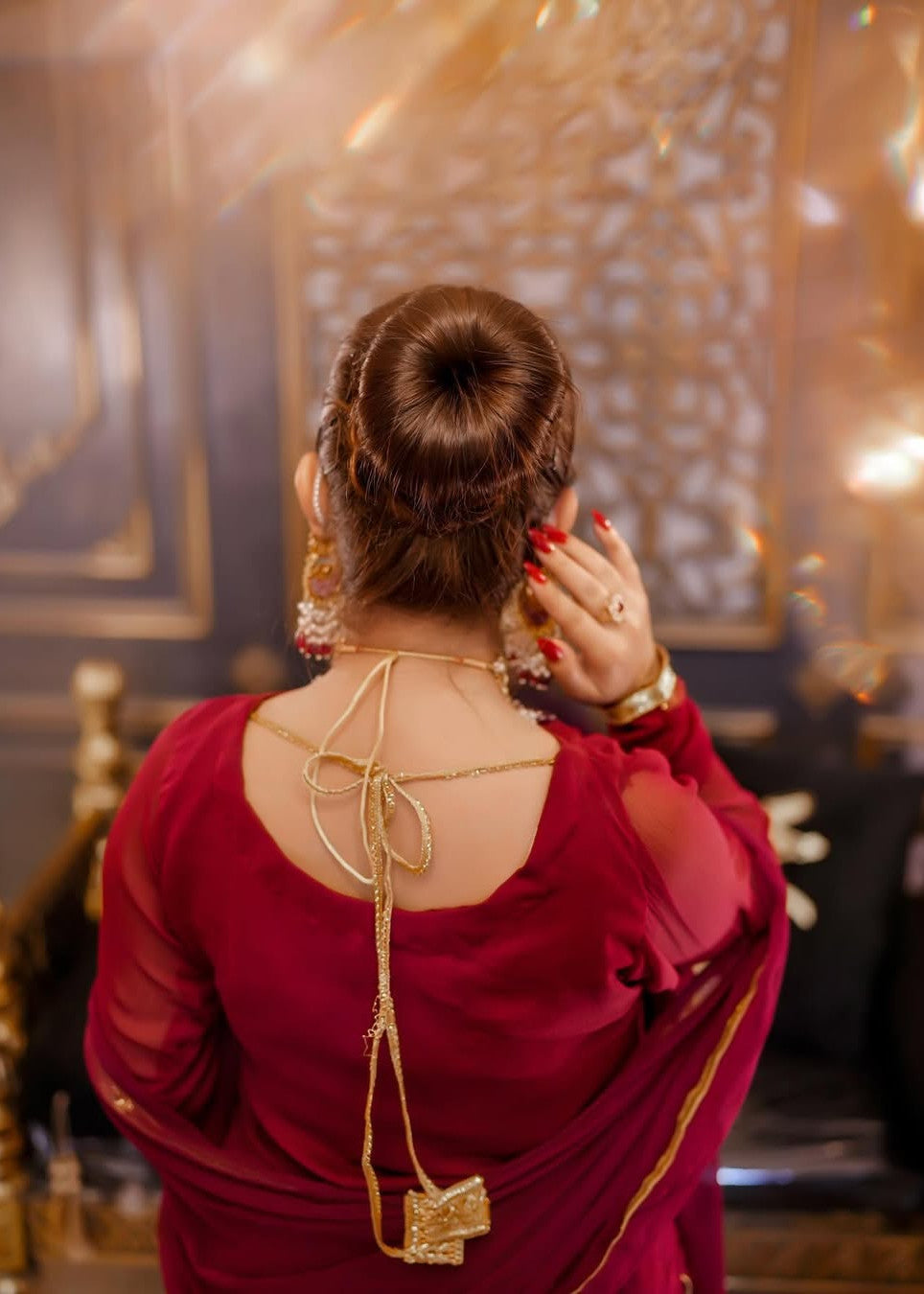 Eshals Wardrobe Crimson Bloom Women 3pcs