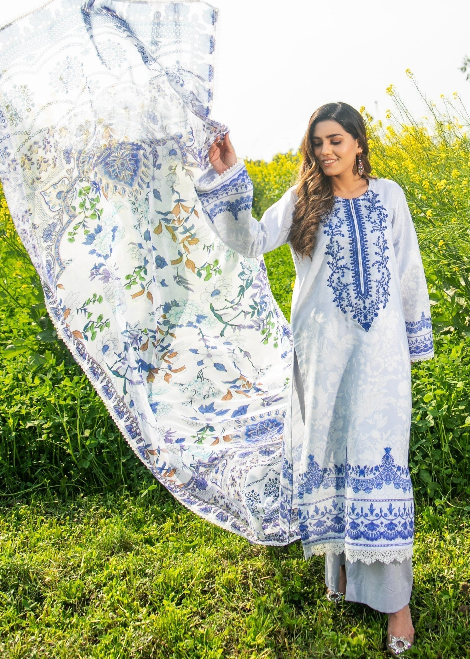 Chandan Nagri JULET LIGHTBLUE Women 3pcs