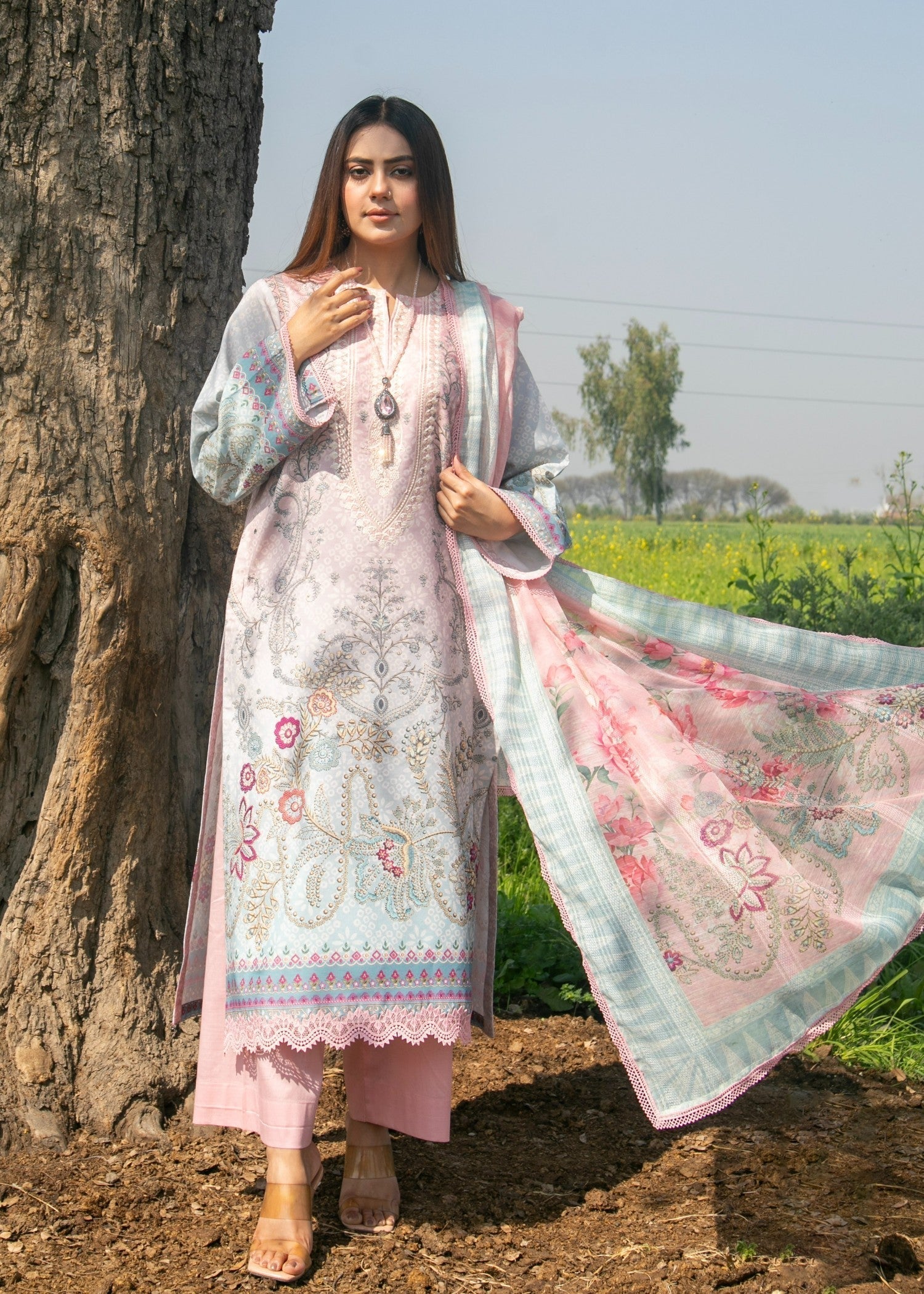 Chandan Nagri FREESIA LIGHTPINK Women 3pcs