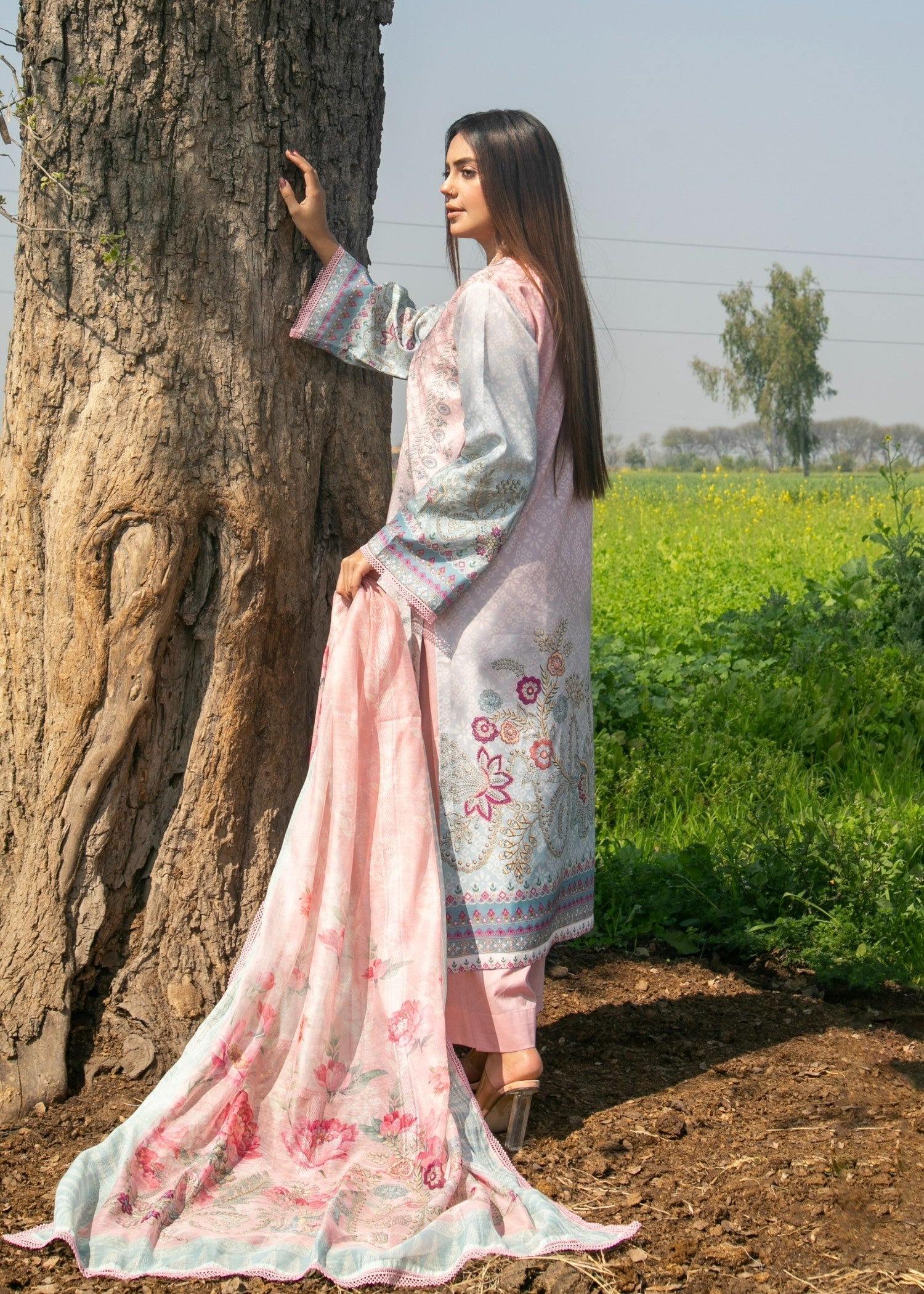 Chandan Nagri FREESIA LIGHTPINK Women 3pcs