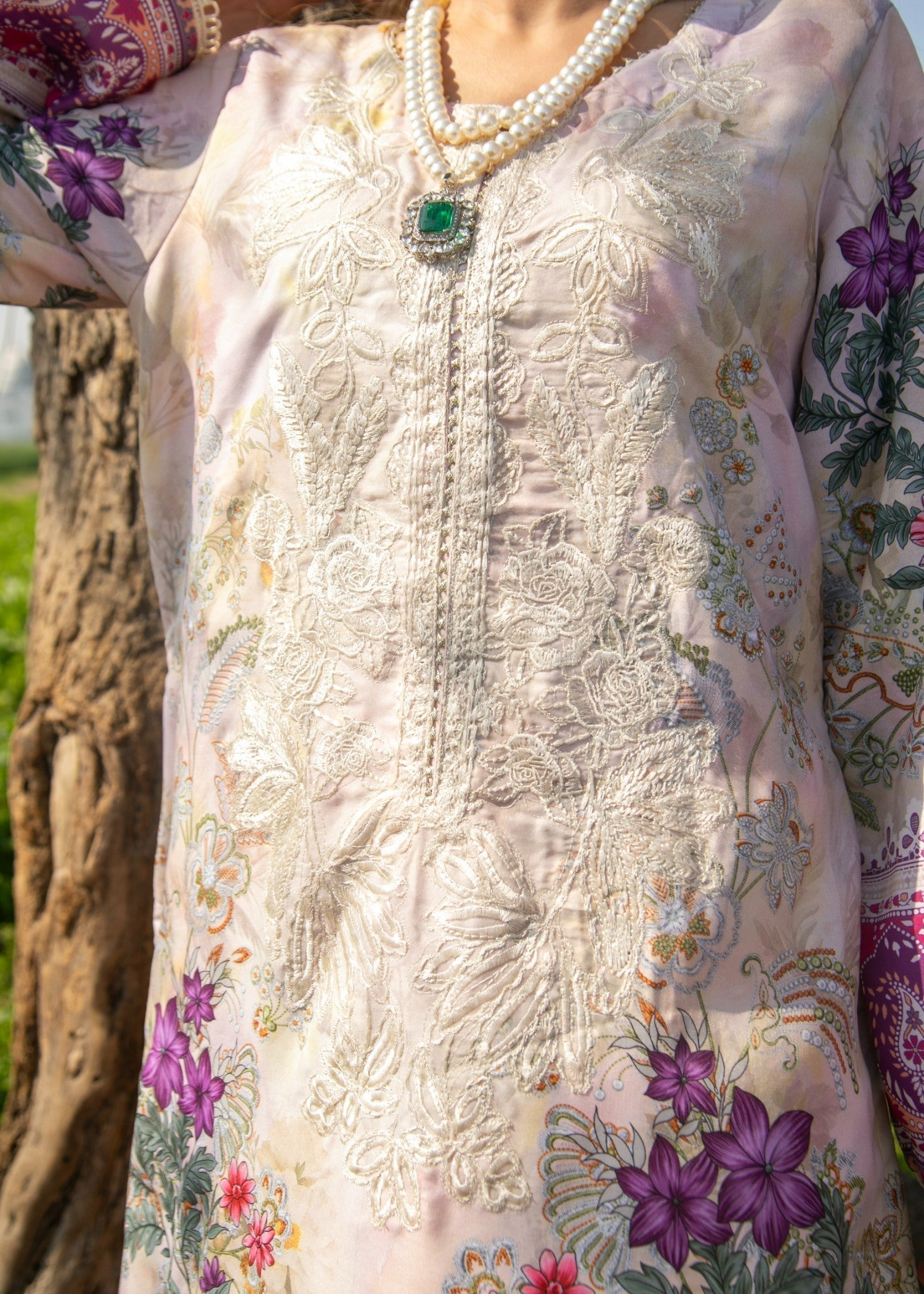 Chandan Nagri ELIE OFFWHITE Women 3pcs