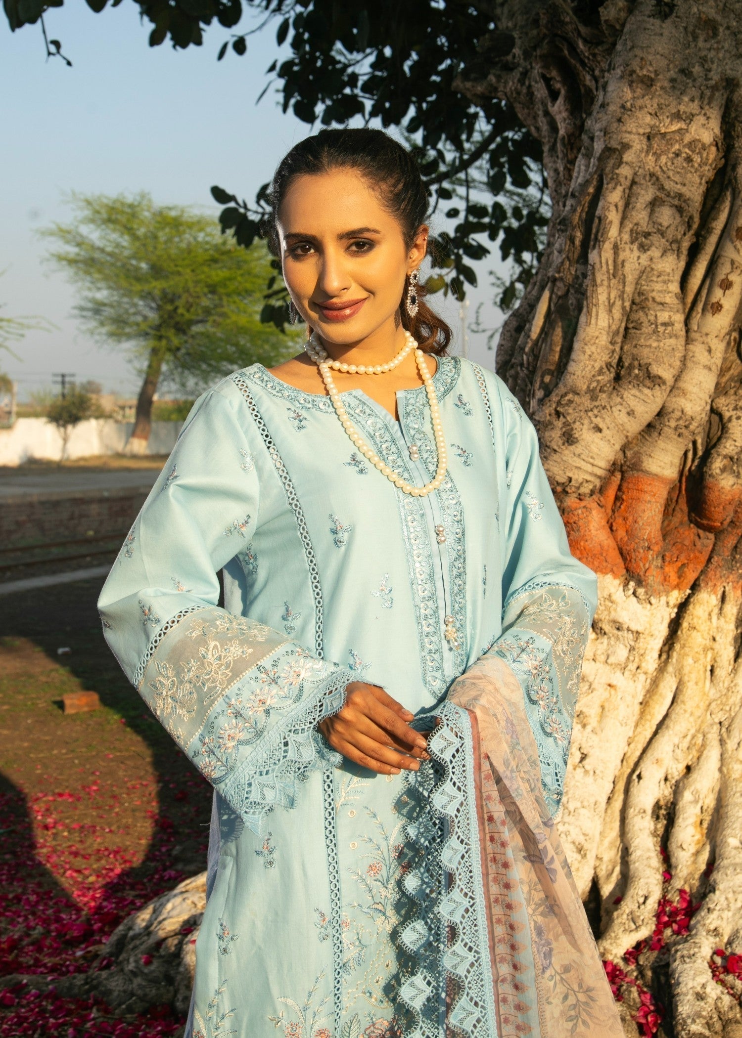 Chandan Nagri RIMNA LightBlue Women 3pcs