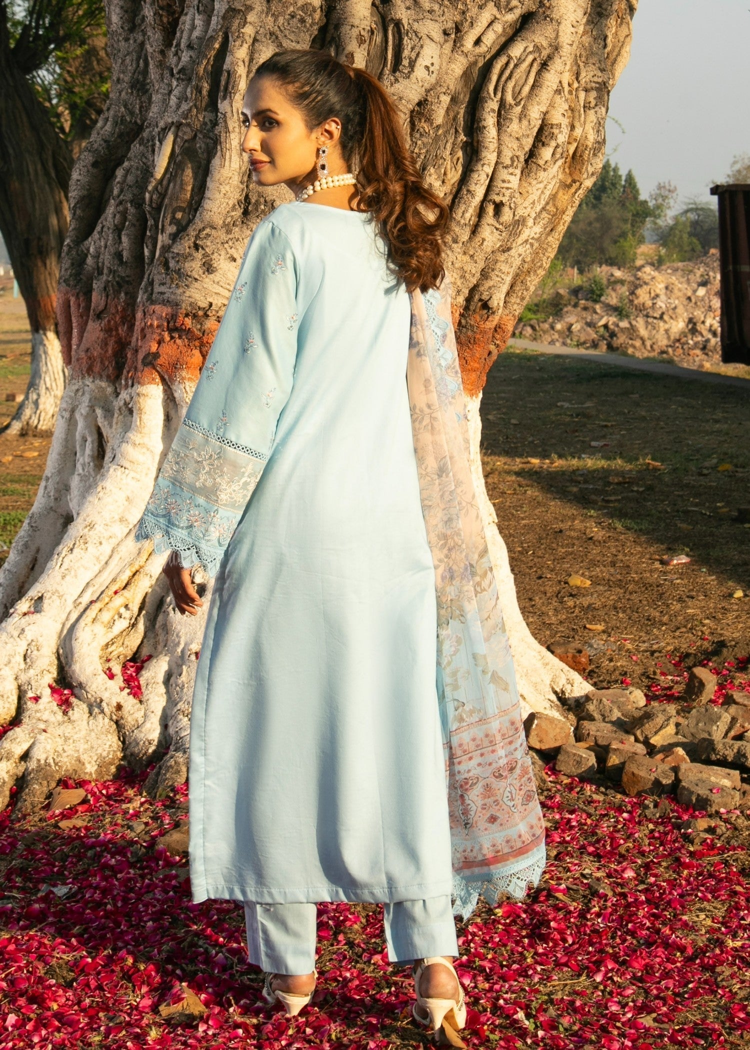 Chandan Nagri RIMNA LightBlue Women 3pcs