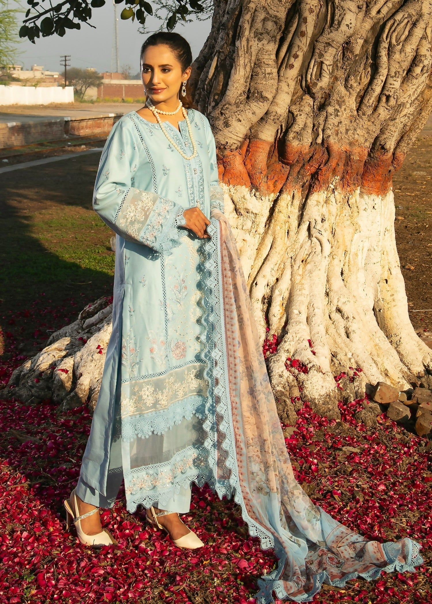 Chandan Nagri RIMNA LightBlue Women 3pcs