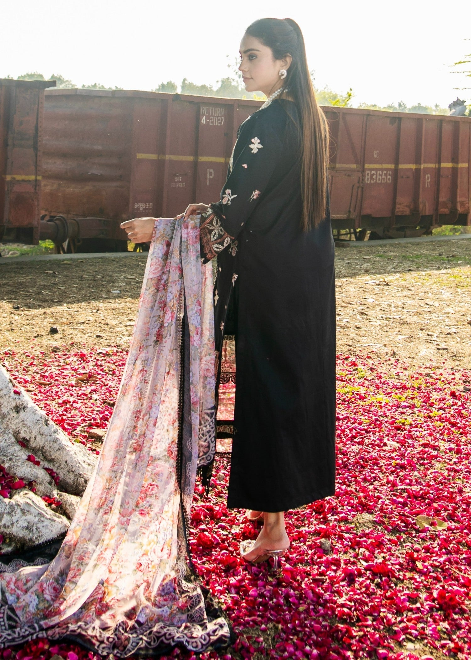 Chandan Nagri NISSA BLACK Women 3pcs