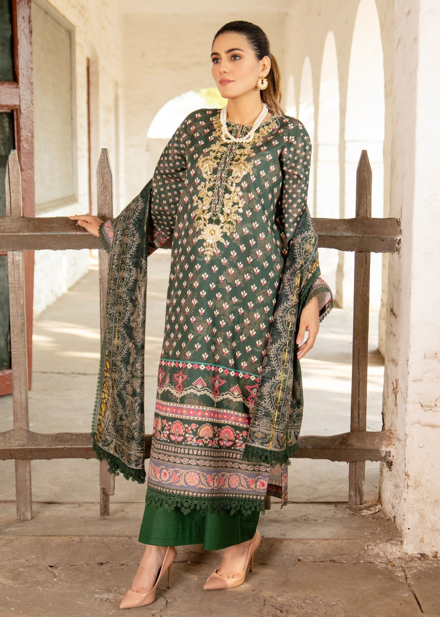 Chandan Nagri RHEA GREEN Women 3pcs