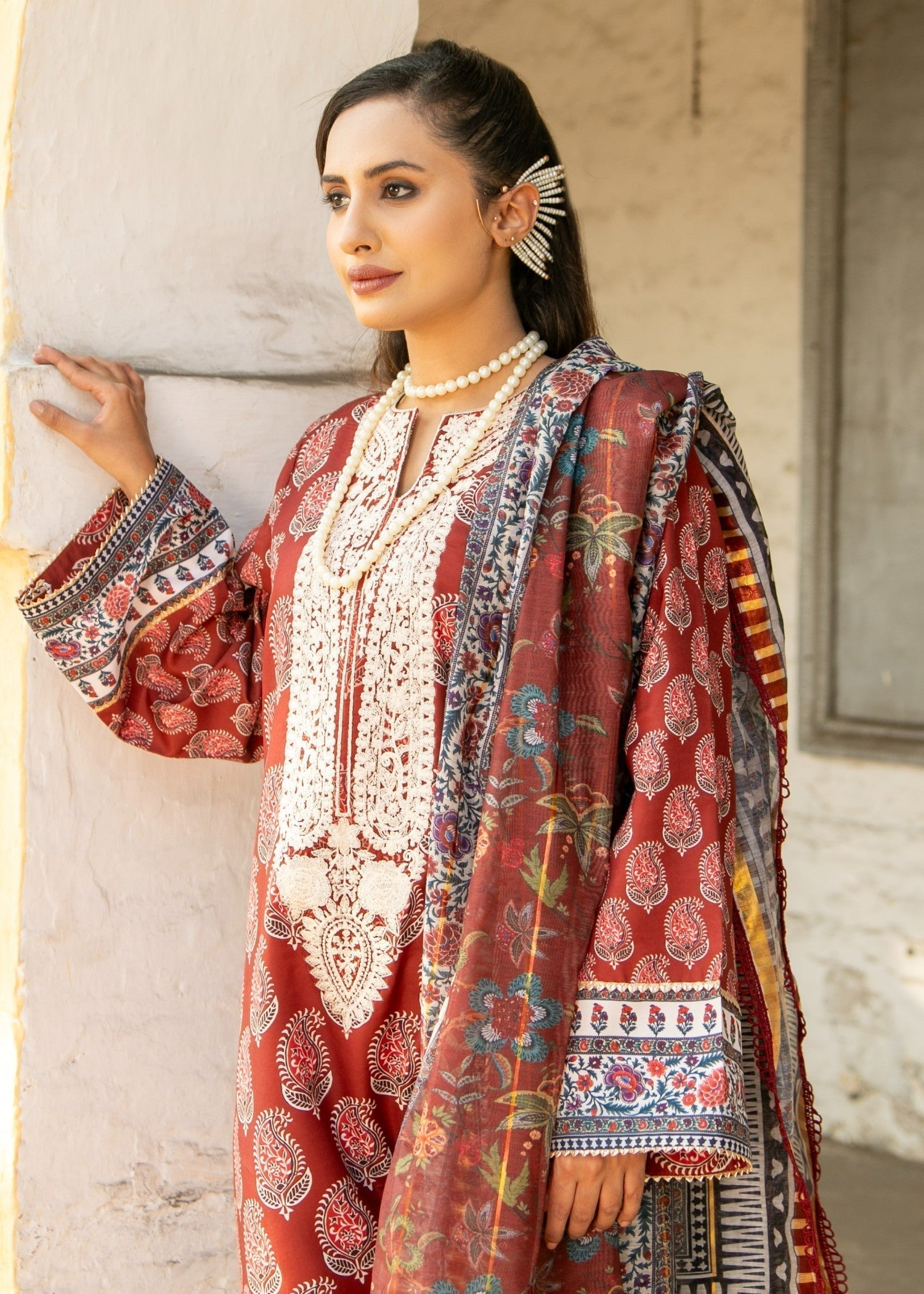 Chandan Nagri Amelia MAROON Women 3pcs