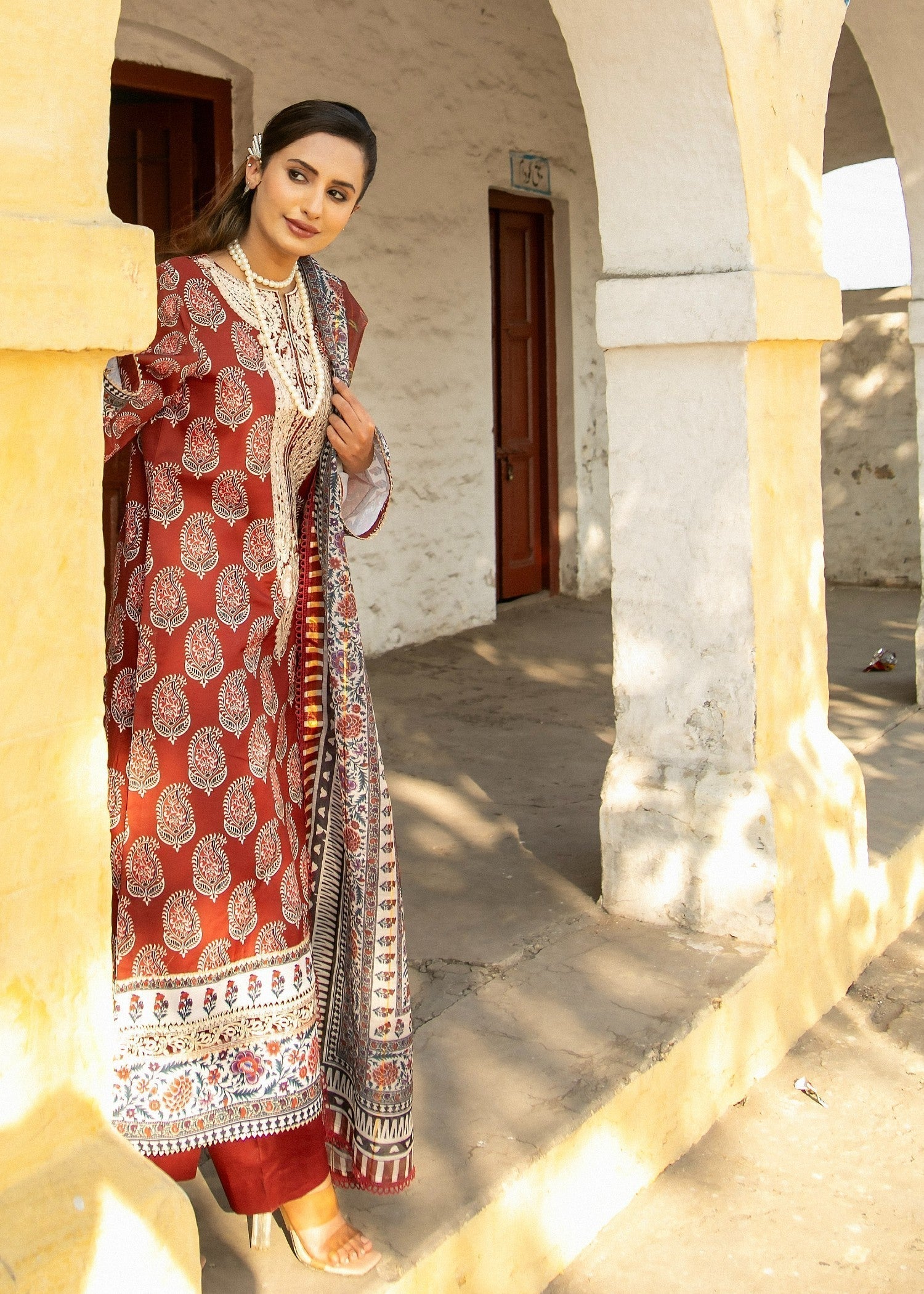 Chandan Nagri Amelia MAROON Women 3pcs