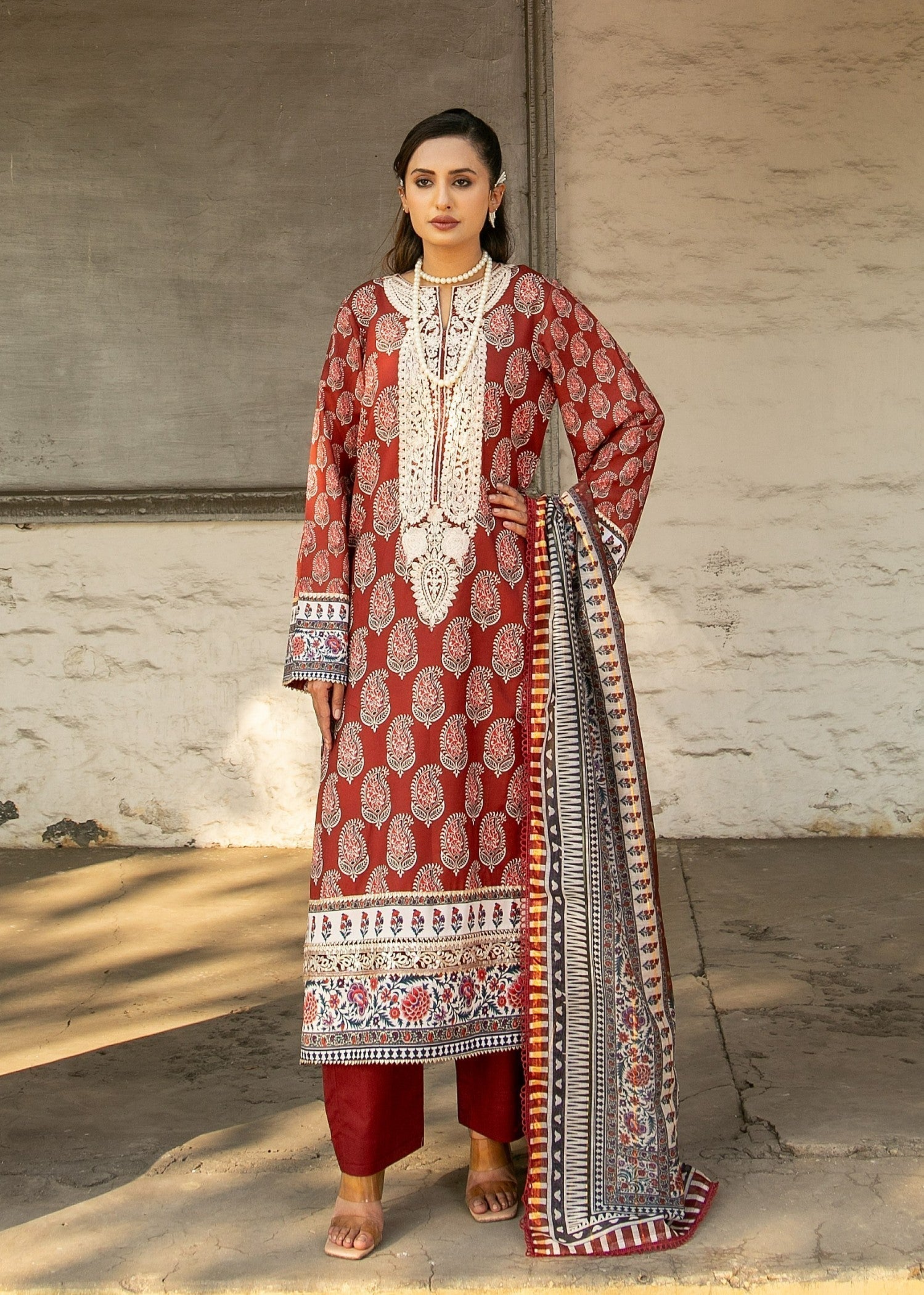 Chandan Nagri Amelia MAROON Women 3pcs