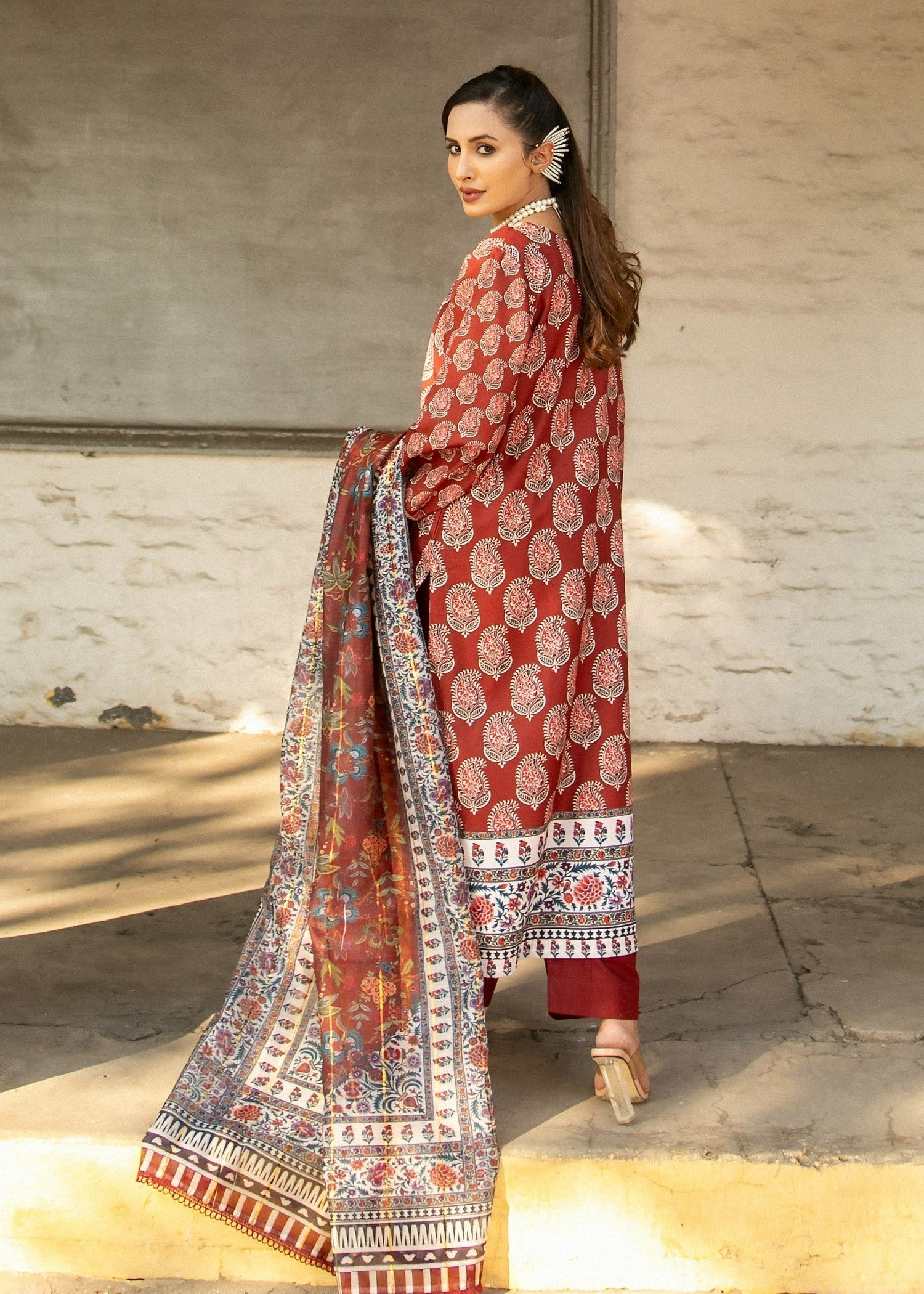 Chandan Nagri Amelia MAROON Women 3pcs