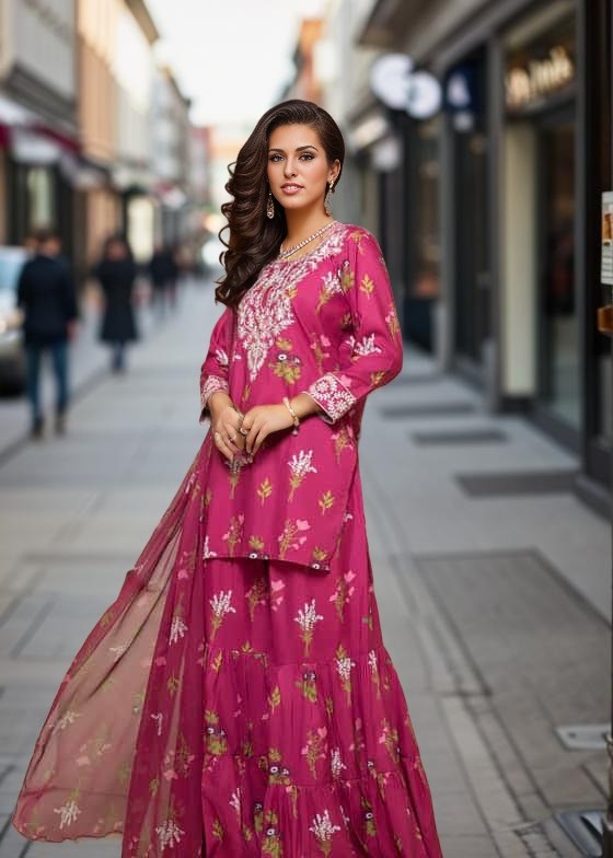 Libas Thread Patch Gharara Women 2pcs