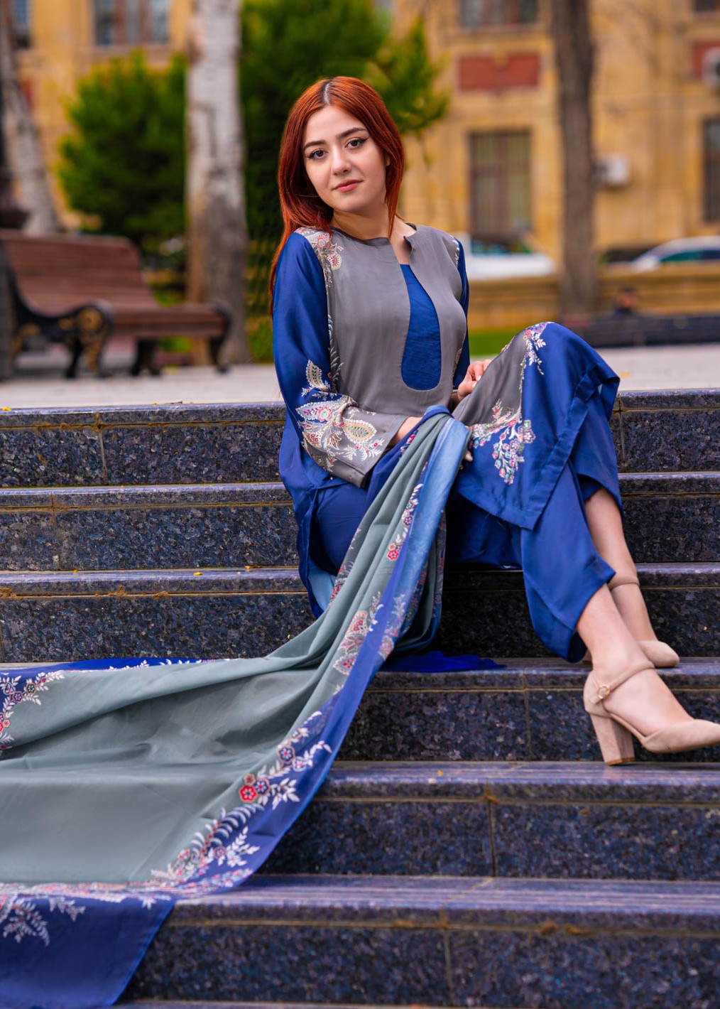 Tng (The Next Generation) Adeena | Stitched | | Printed Silk Women 3pcs