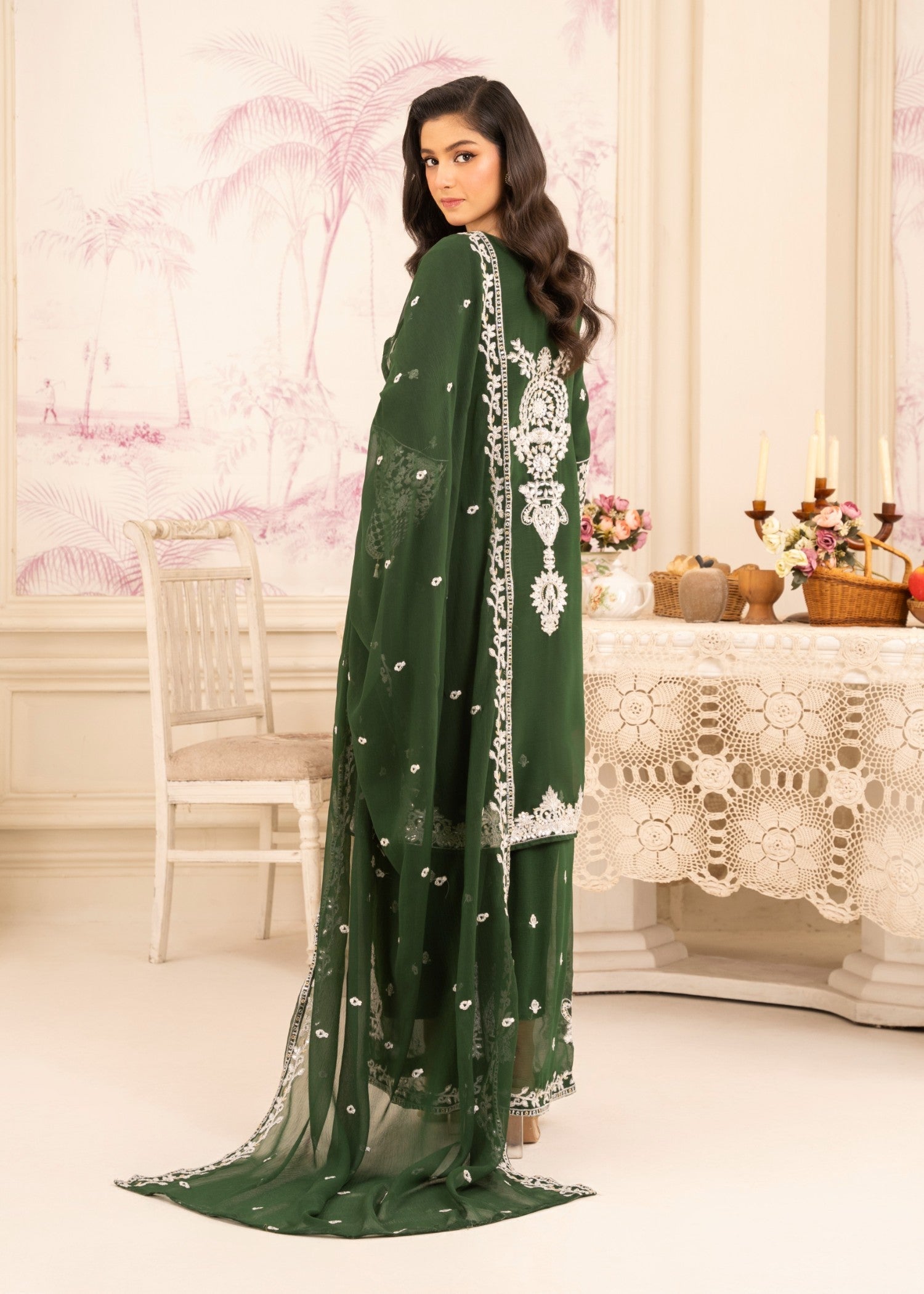 Four Season Boutique JASMEEN BOTTLE GREEN Women 3pcs