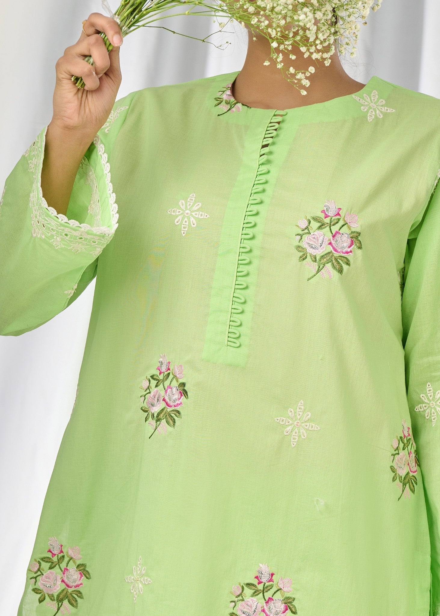 Musani Green Floral Women 2pcs