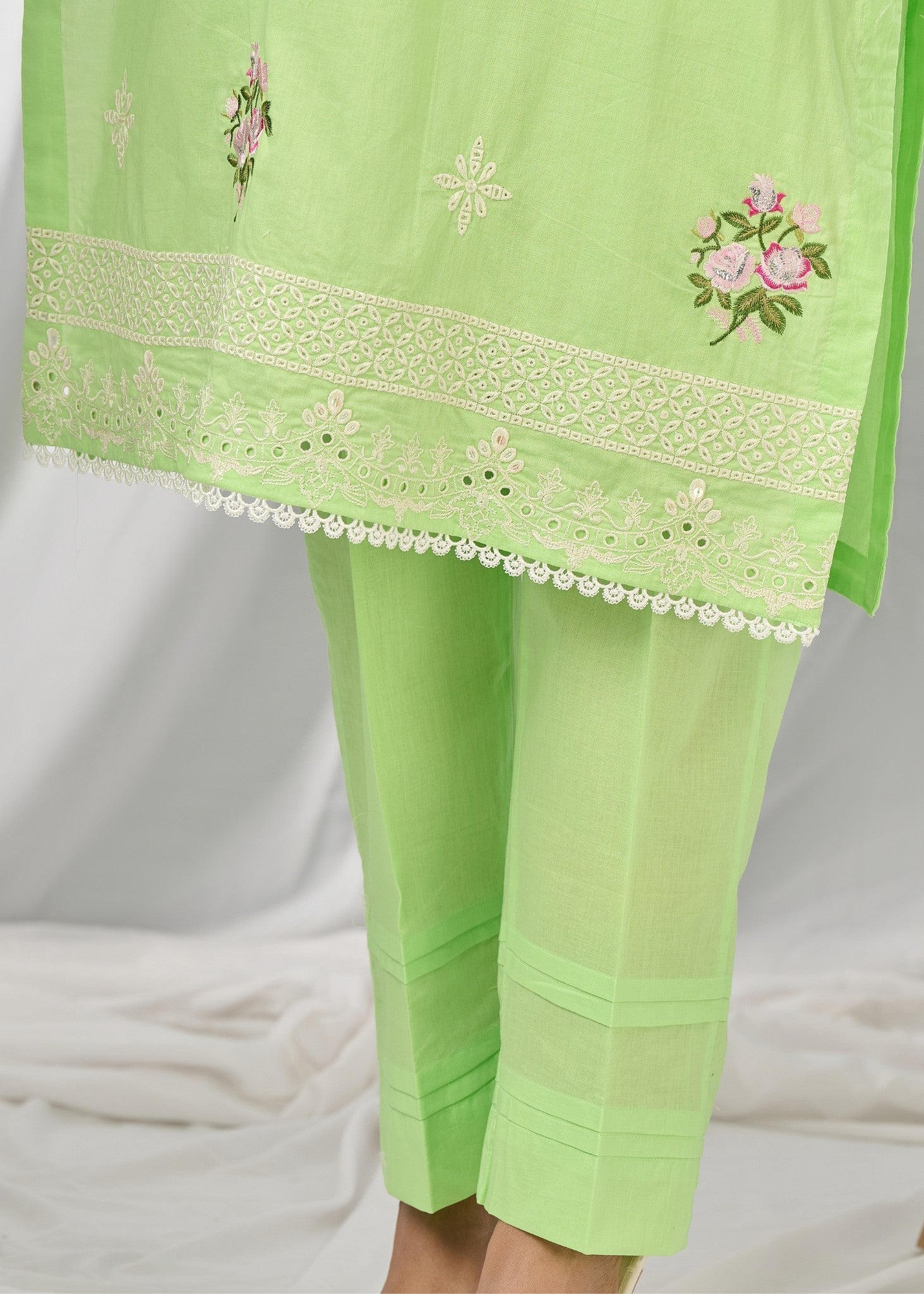 Musani Green Floral Women 2pcs